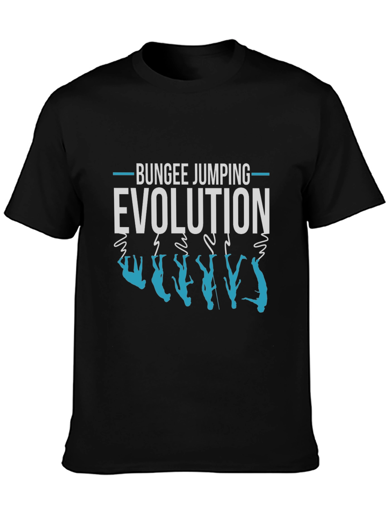 Bungee Jumping Evolution Graphic Tee - Adventure Ready!