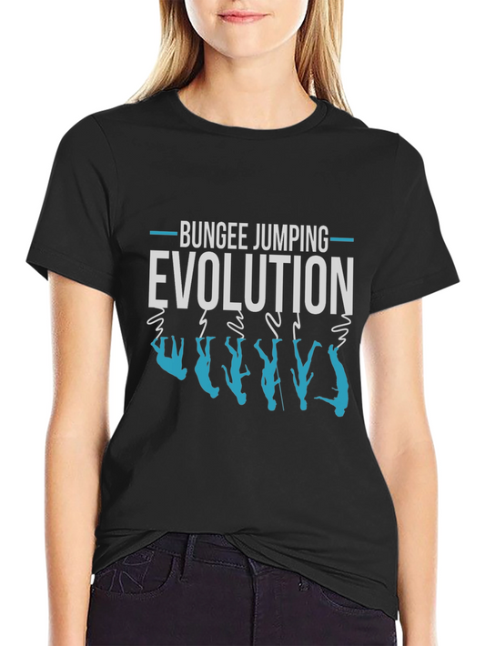 Bungee Jumping Evolution Graphic Tee - Adventure Ready!