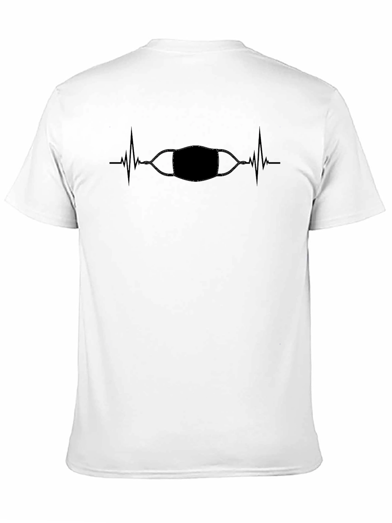 Mask Pulse Graphic Tee - Stylish and Protective