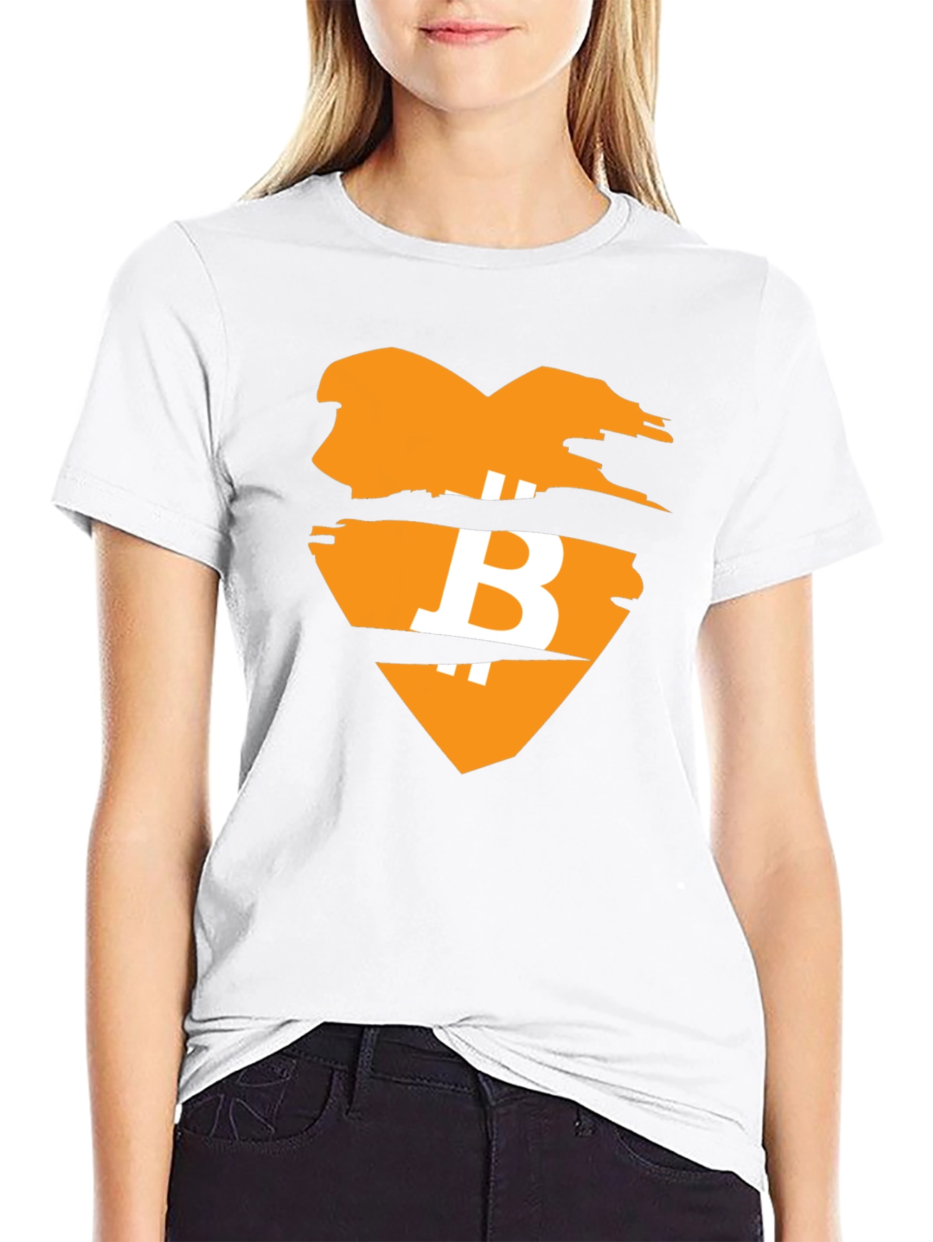 Bitcoin Heart Graphic Tee - Crypto Lover T-Shirt