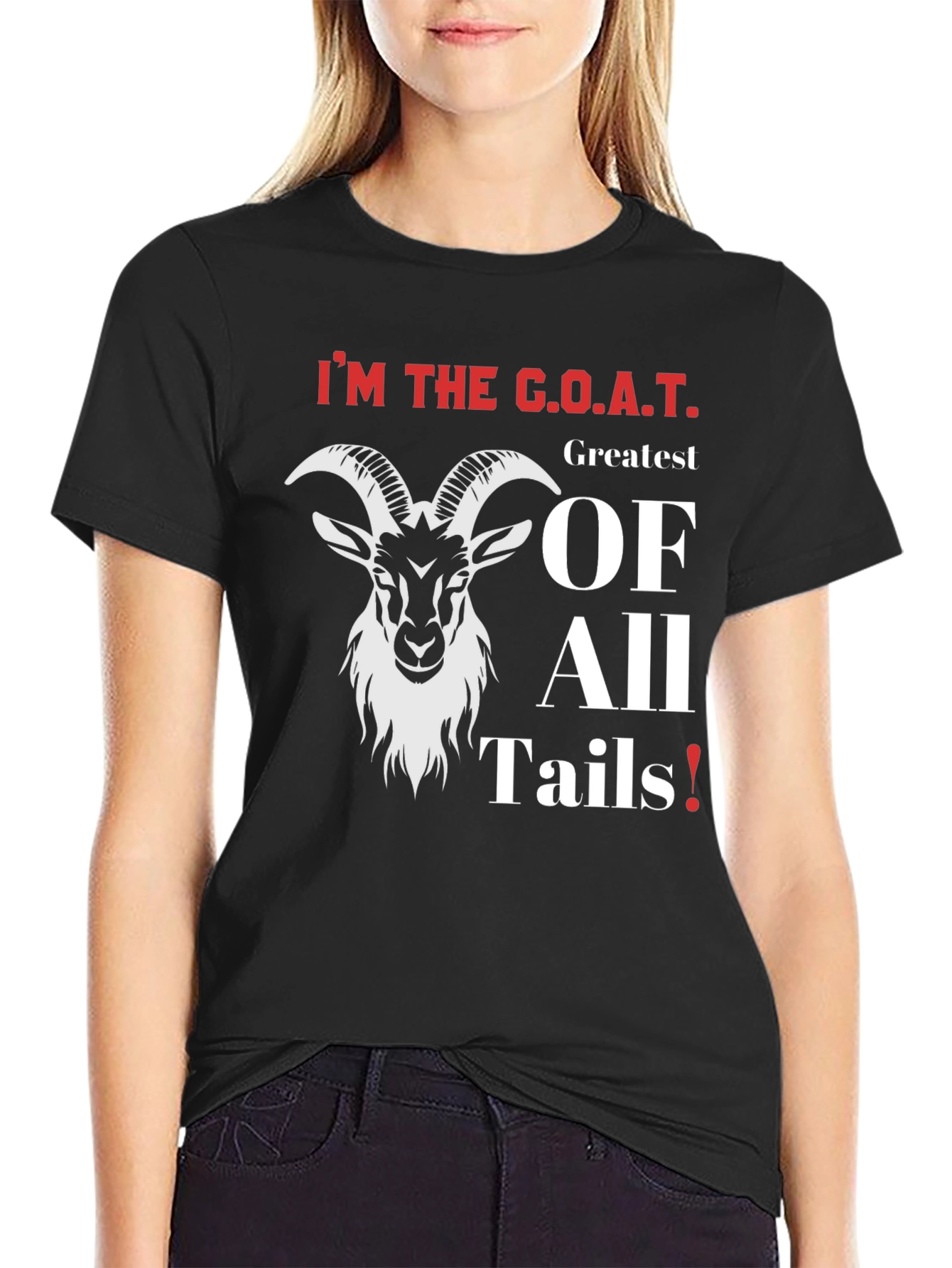 Greatest Of All Tails Goat Graphic T-Shirt
