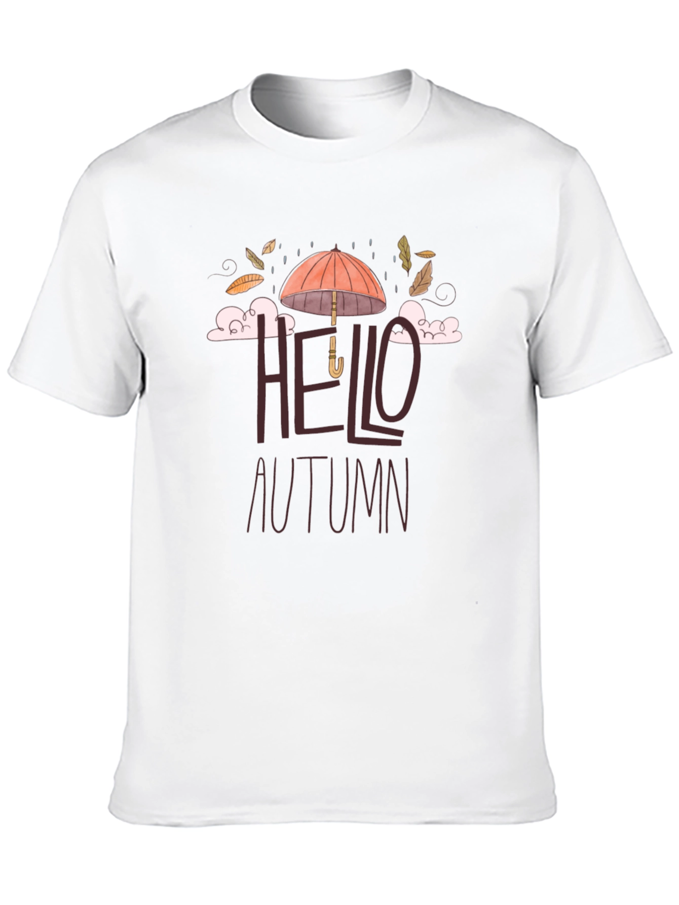 Hello Autumn Graphic Tee - Black