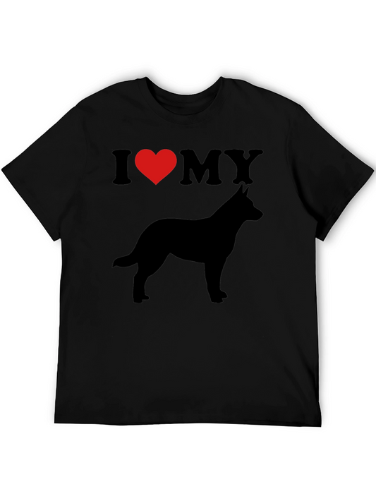 I Heart My Dog Silhouette T-Shirt