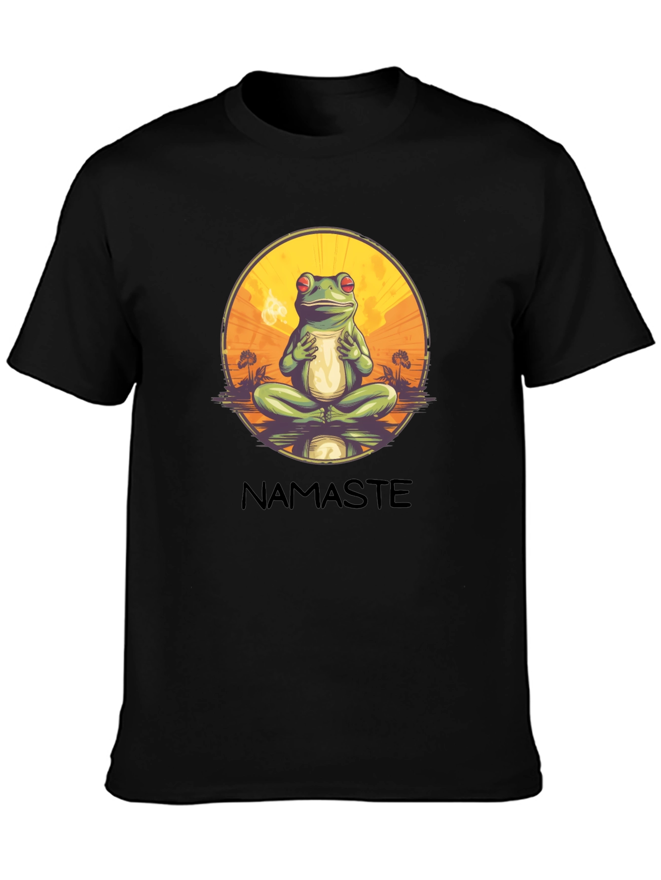 Zen Frog Namaste T-Shirt
