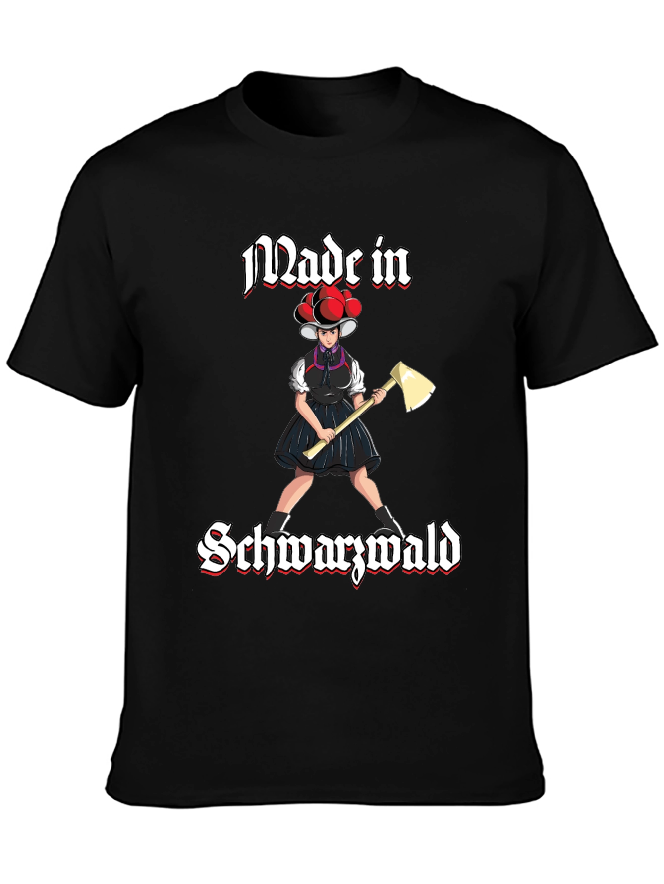 Made in Schwarzwald Black Forest Girl Axe T-Shirt