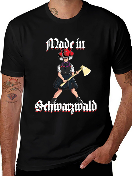 Made in Schwarzwald Black Forest Girl Axe T-Shirt