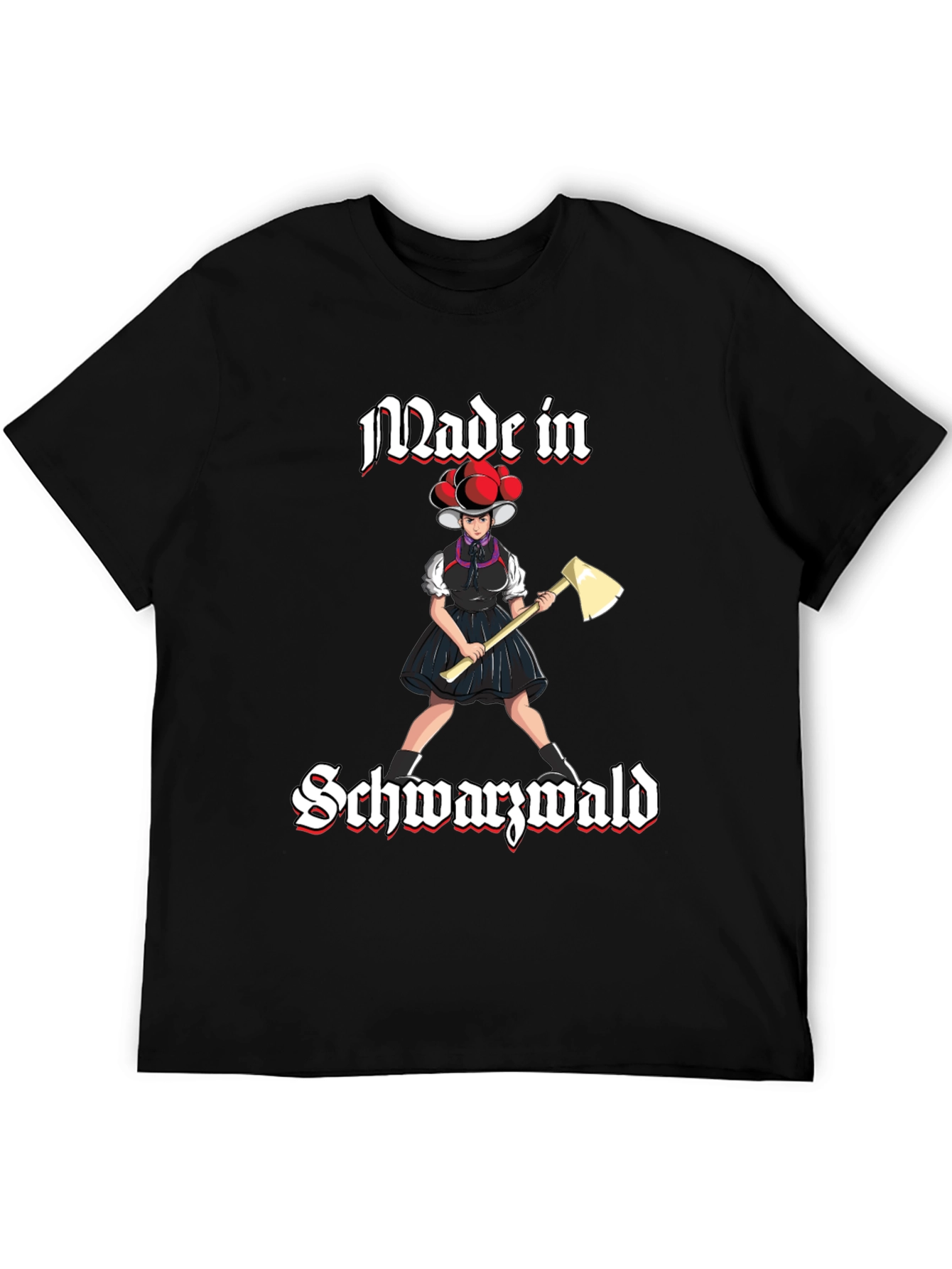 Made in Schwarzwald Black Forest Girl Axe T-Shirt
