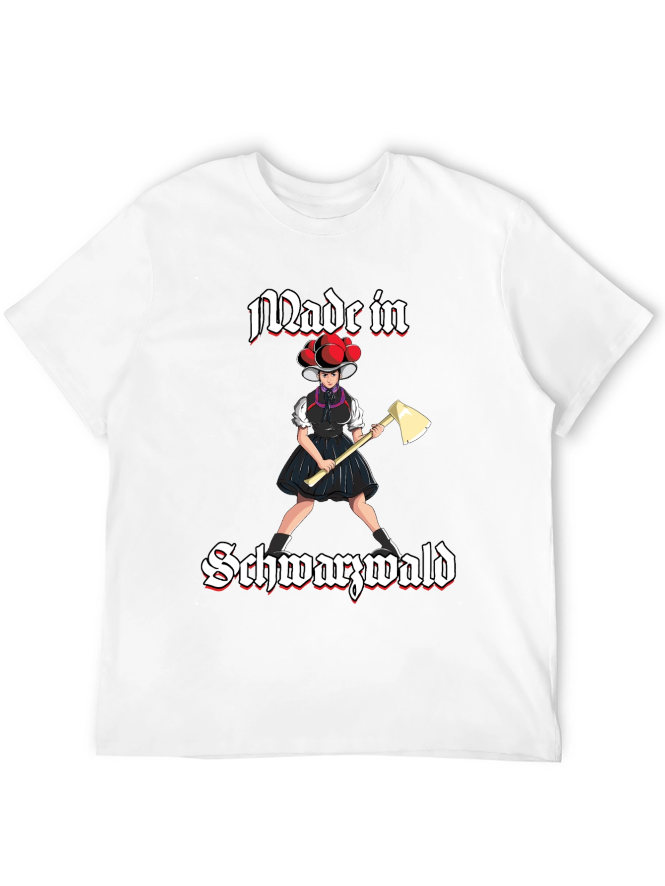 Made in Schwarzwald Black Forest Girl Axe T-Shirt