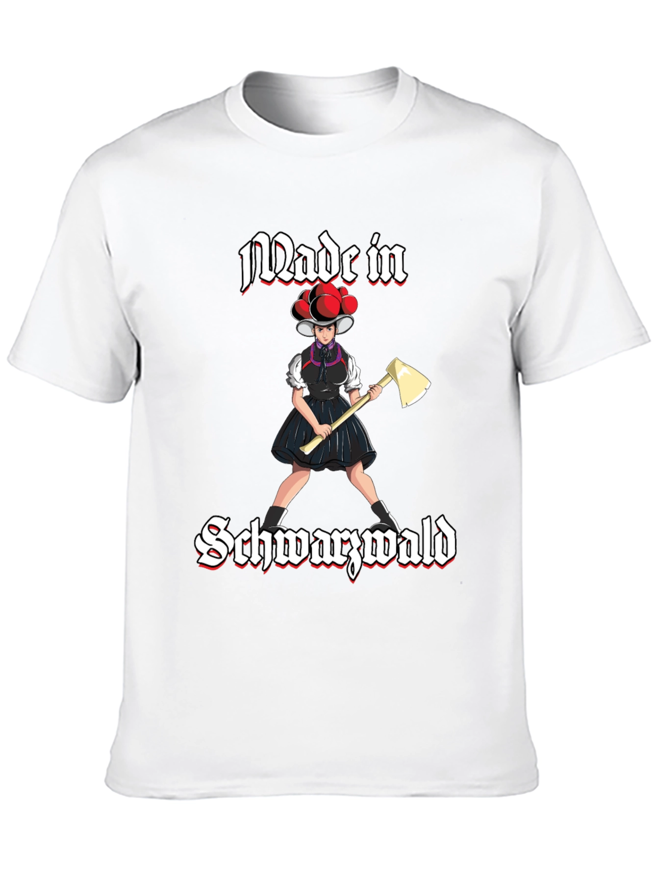 Made in Schwarzwald Black Forest Girl Axe T-Shirt