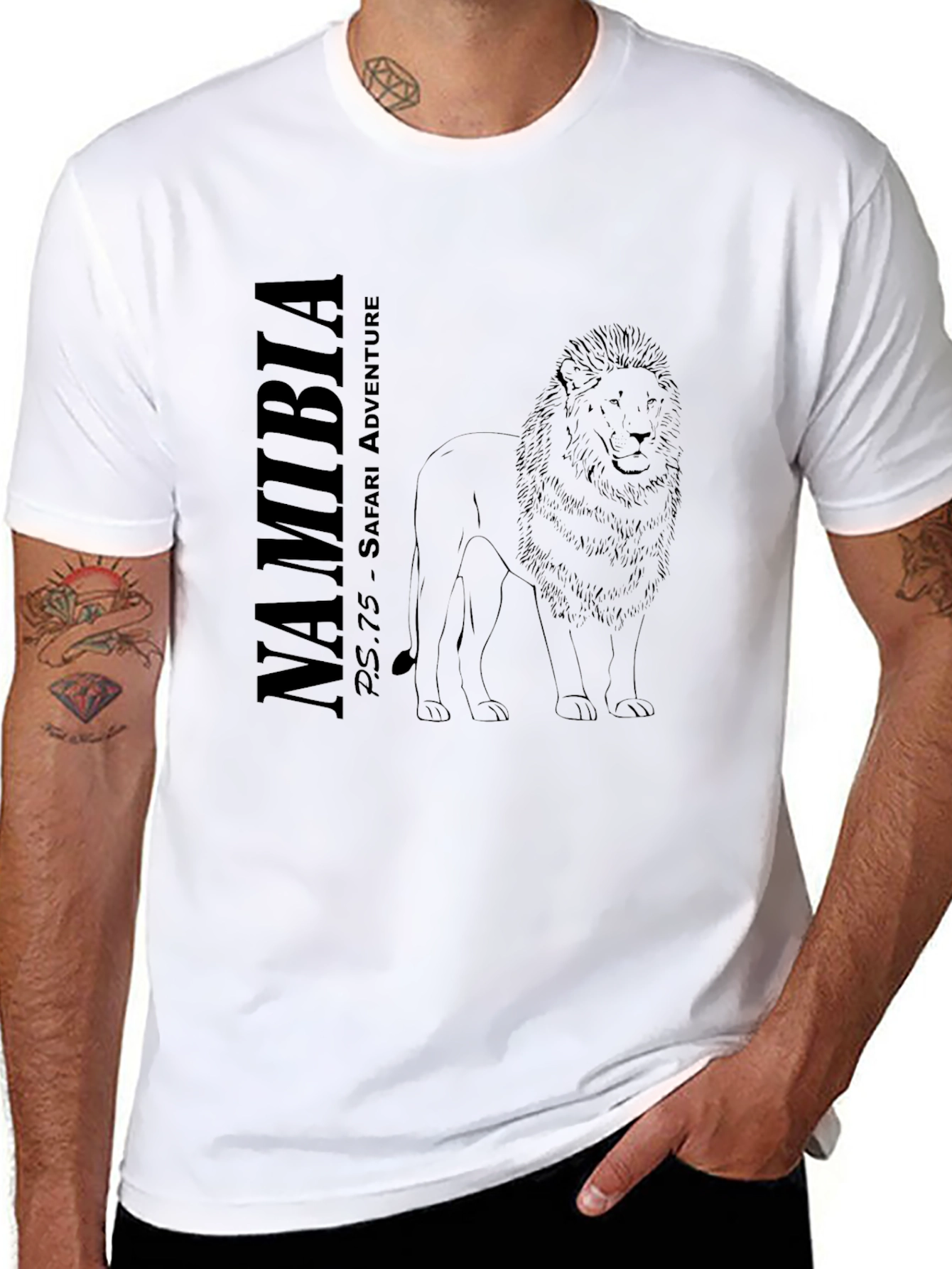 Namibia Safari Adventure Lion T-Shirt