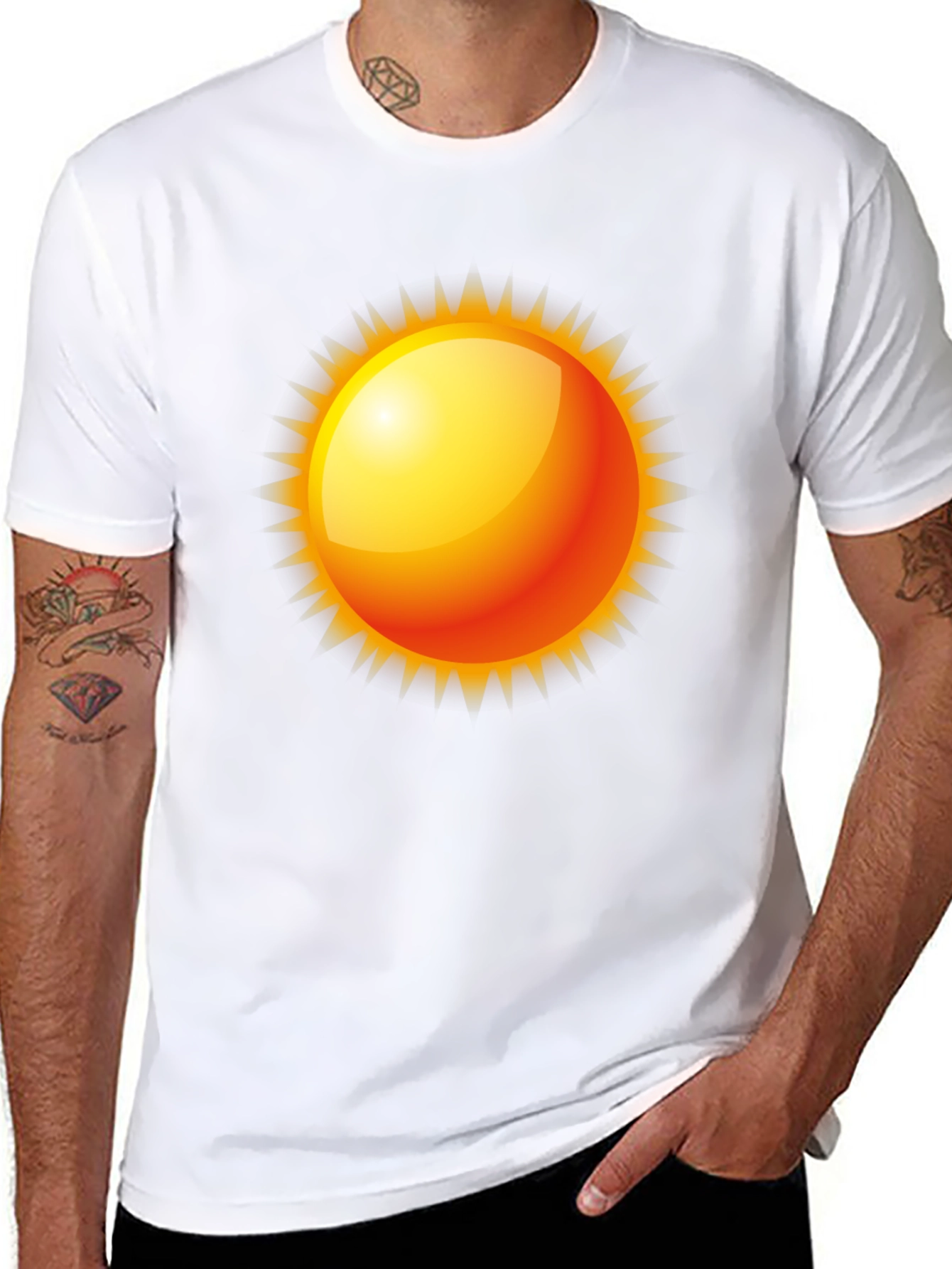 Radiant Sun Graphic Tee - Black