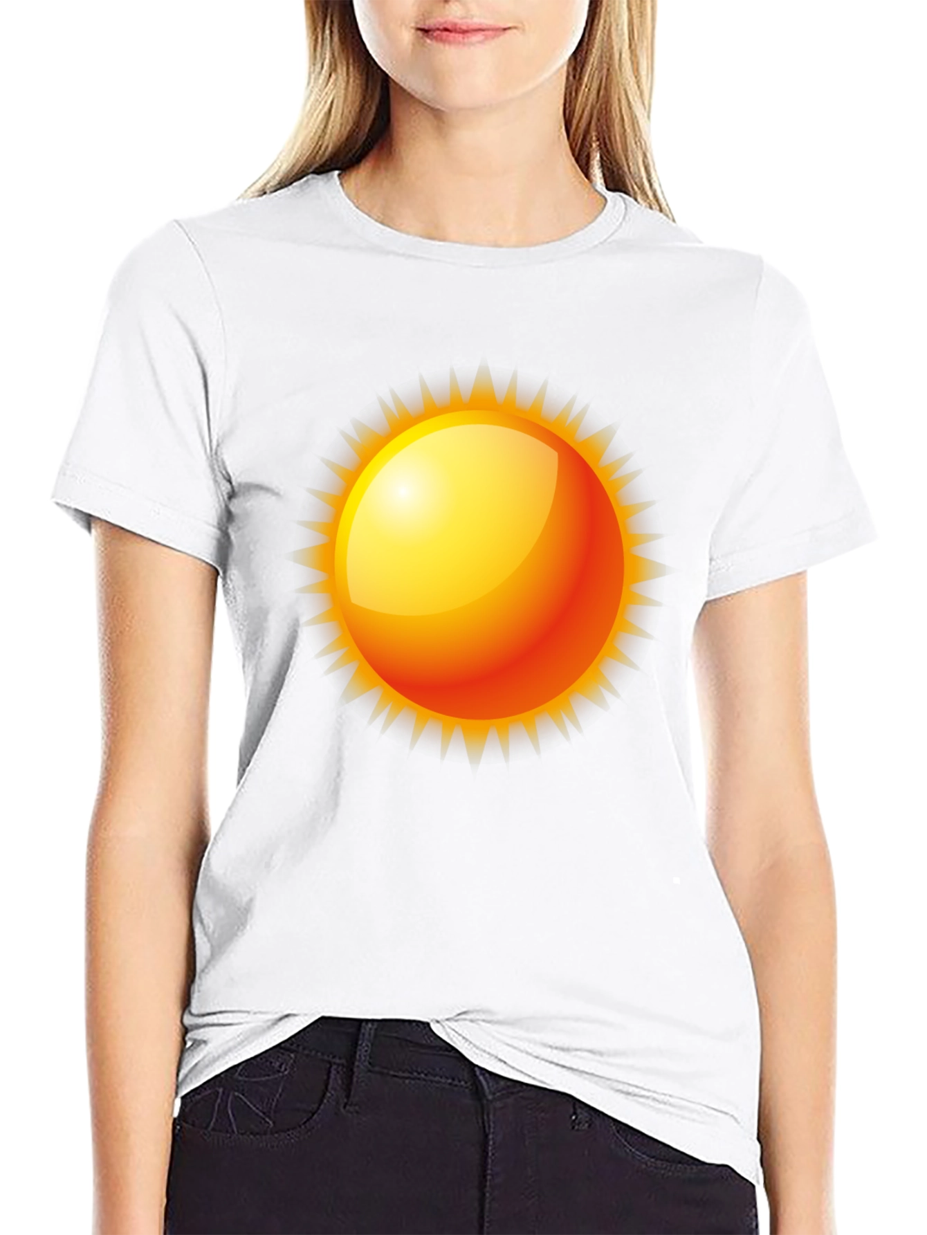 Radiant Sun Graphic Tee - Black