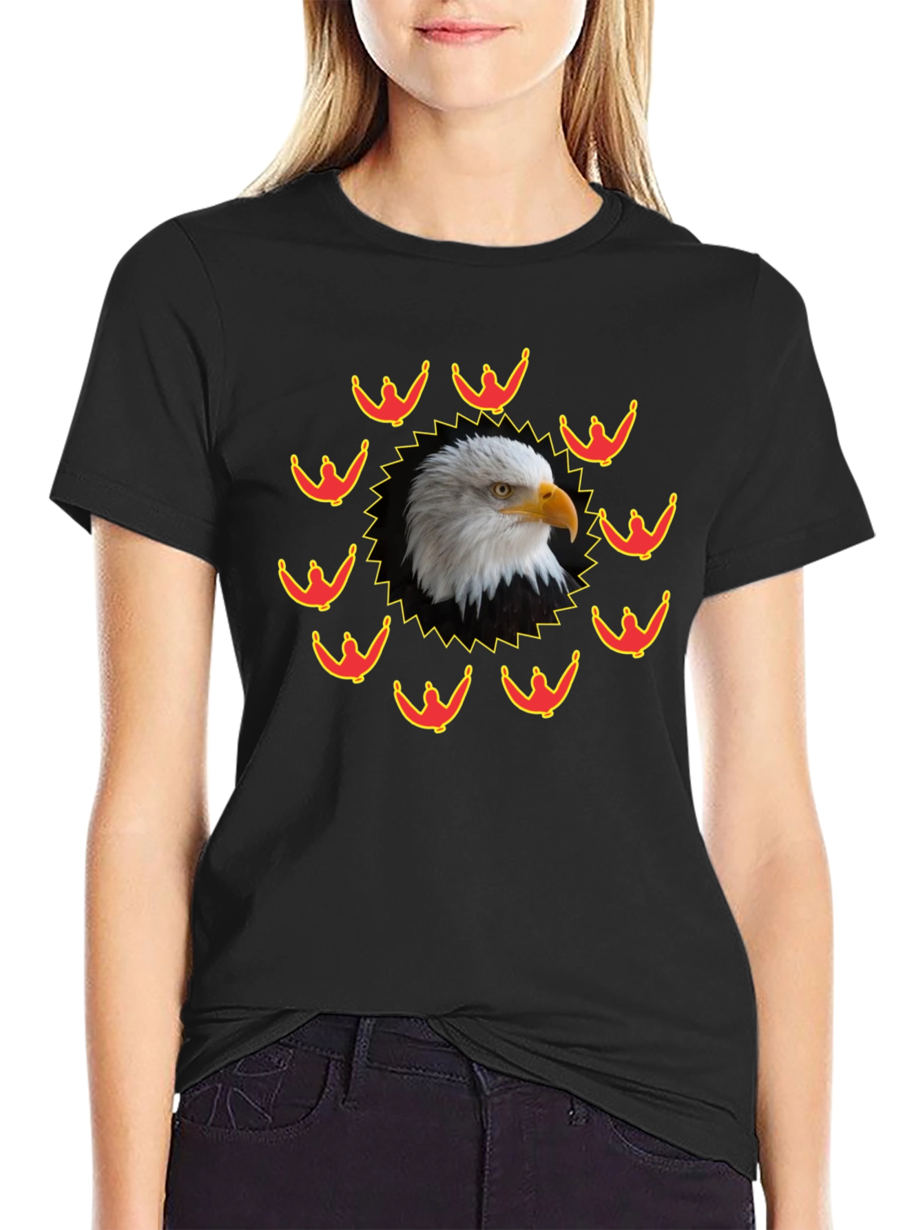 Eagle Graphic Tee - Patriotic Bird Design