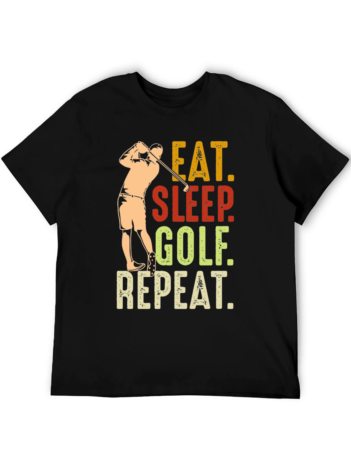 Eat Sleep Golf Repeat Graphic Tee