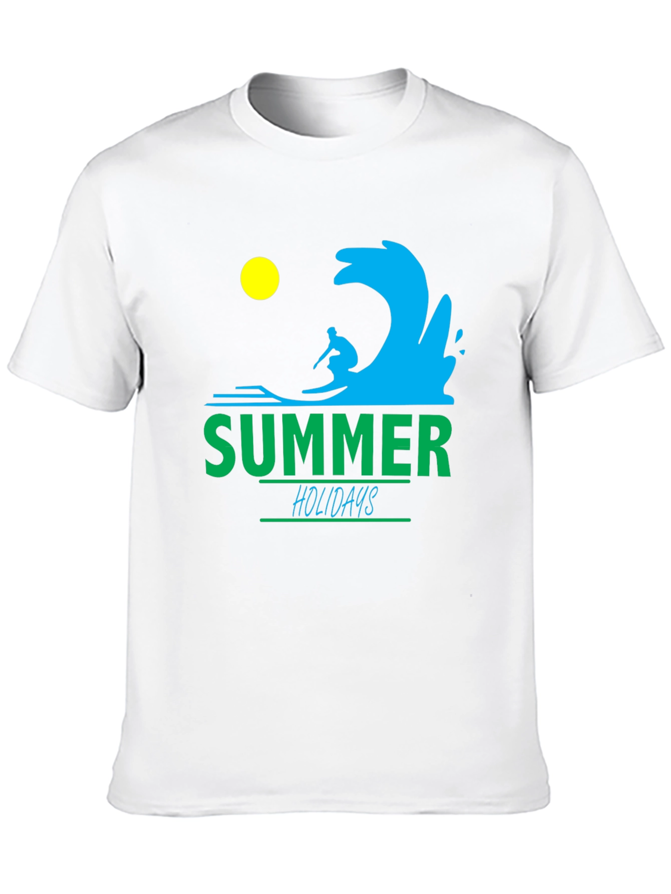 Summer Holidays Graphic Tee - Surfing Vibes
