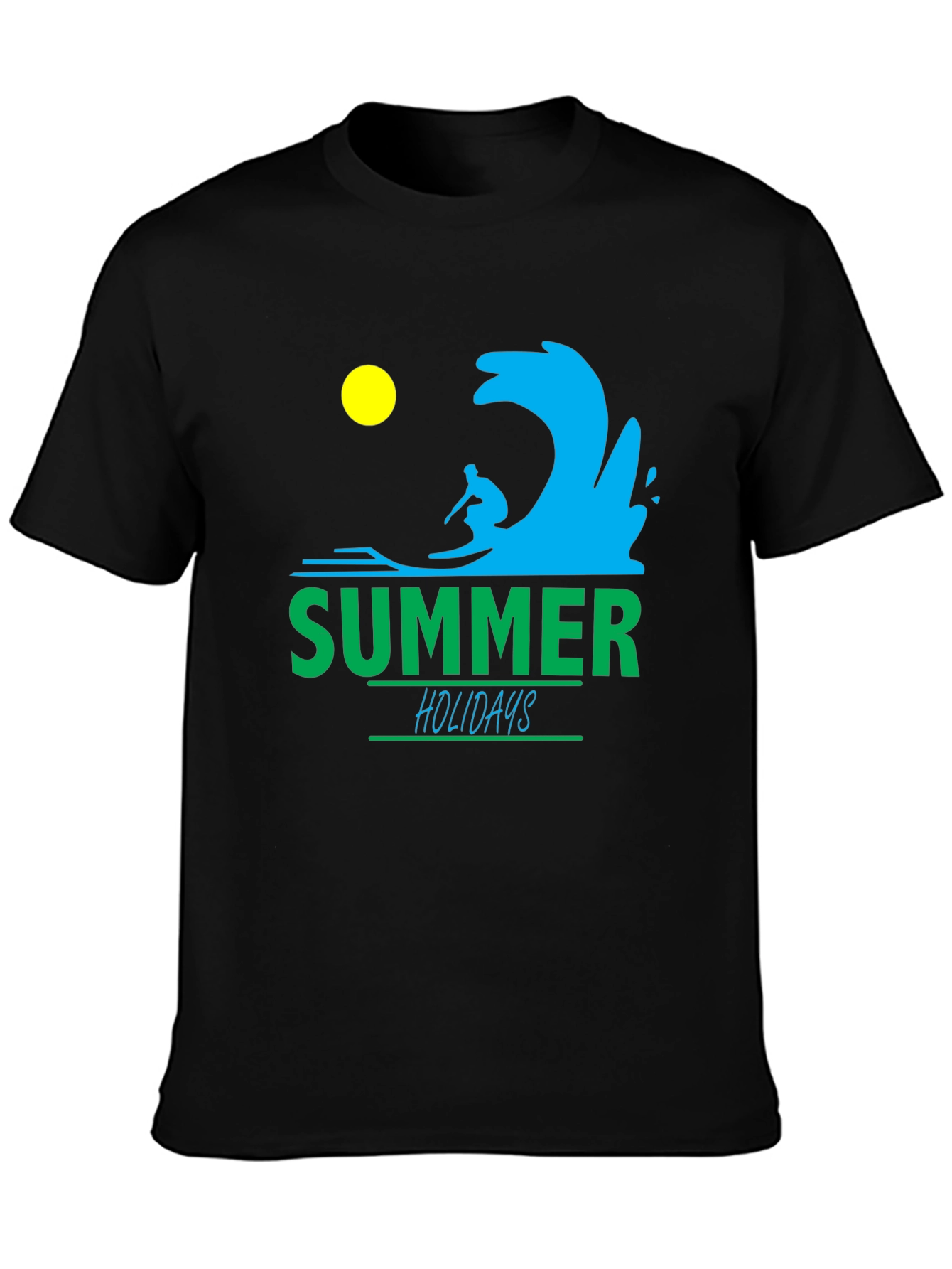 Summer Holidays Graphic Tee - Surfing Vibes