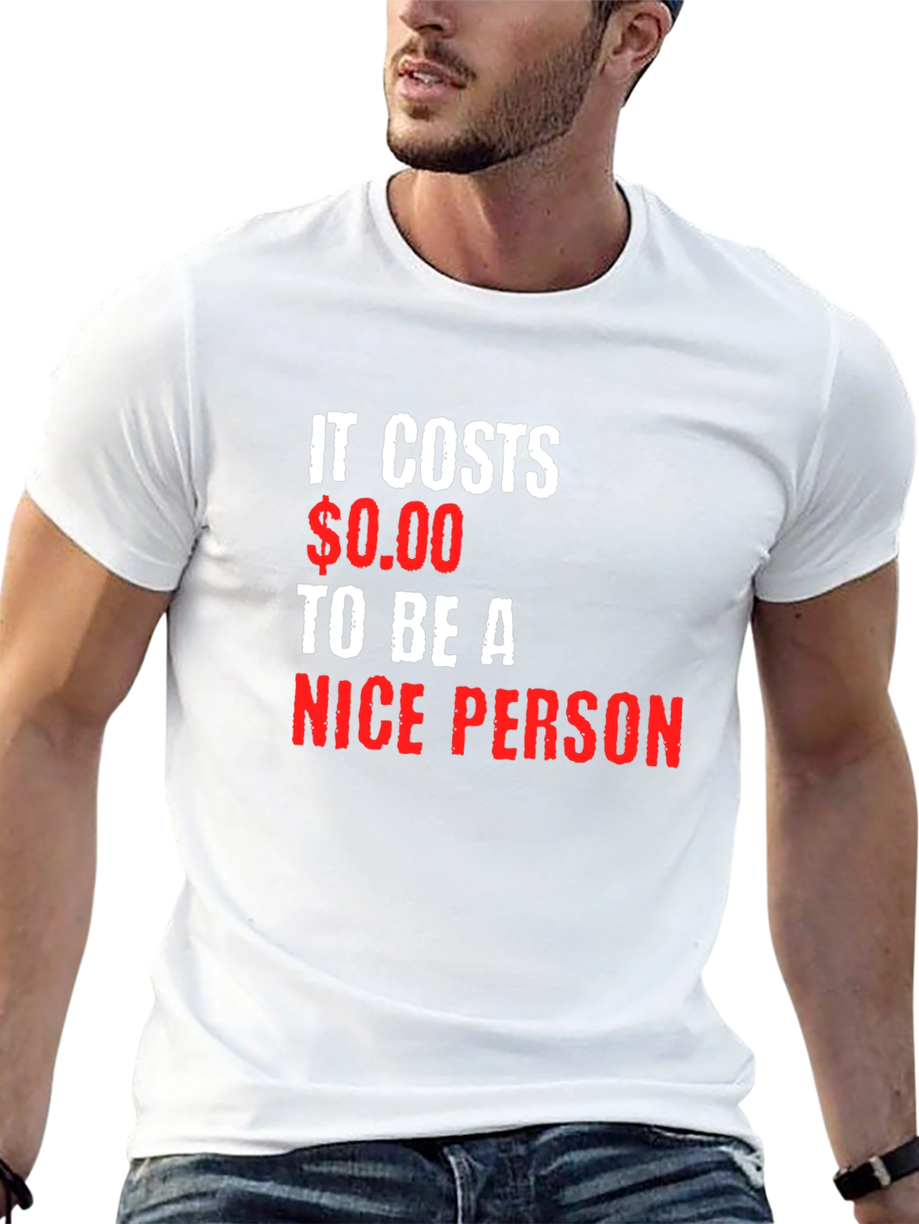 It Costs $0.00 to be a Nice Person T-Shirt