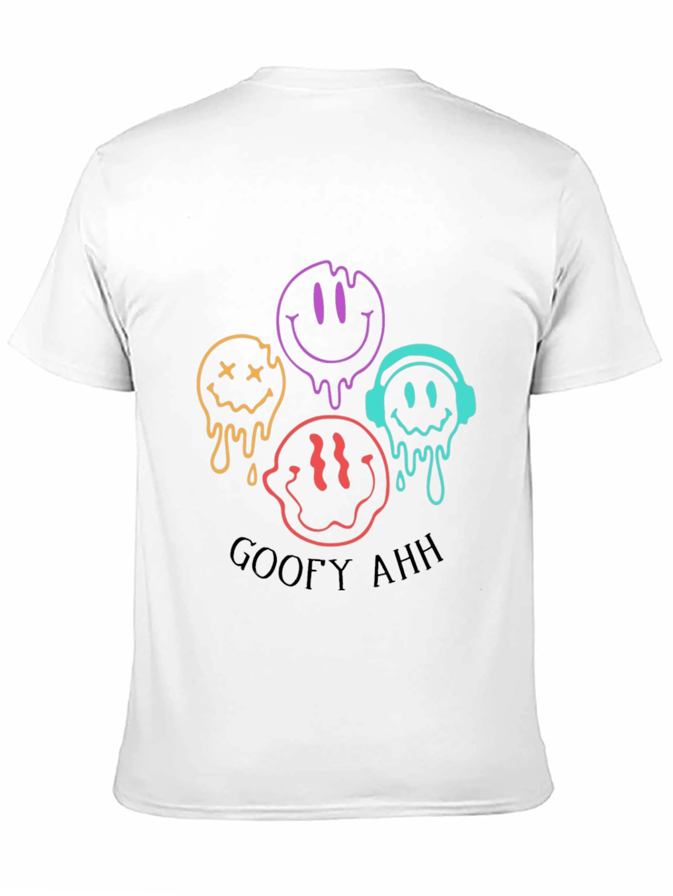 Goofy Ahh Smiley Face Graphic Tee