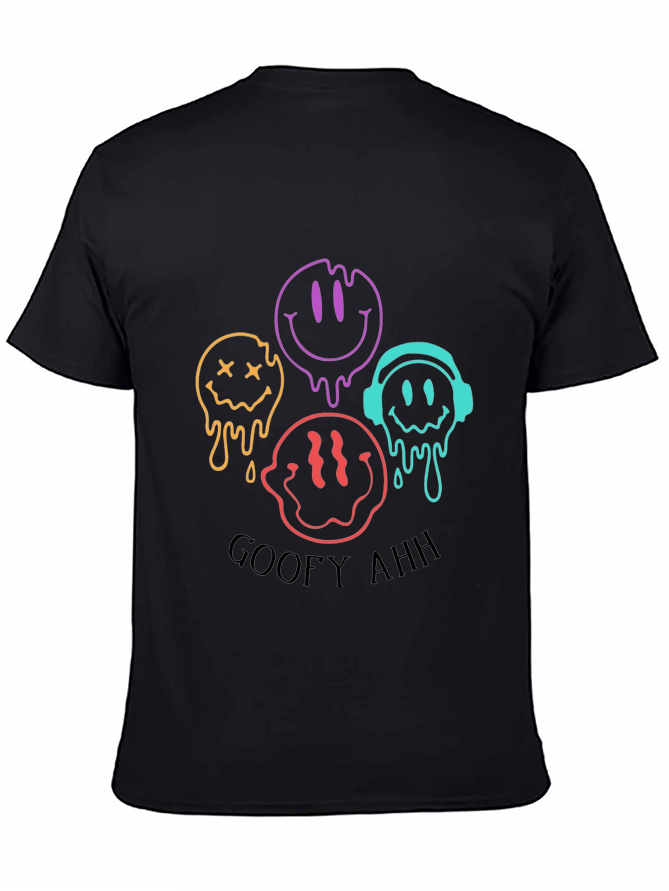 Goofy Ahh Smiley Face Graphic Tee