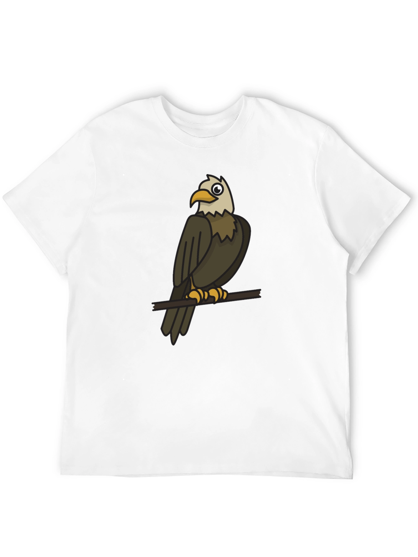 Eagle Graphic Print Black T-Shirt