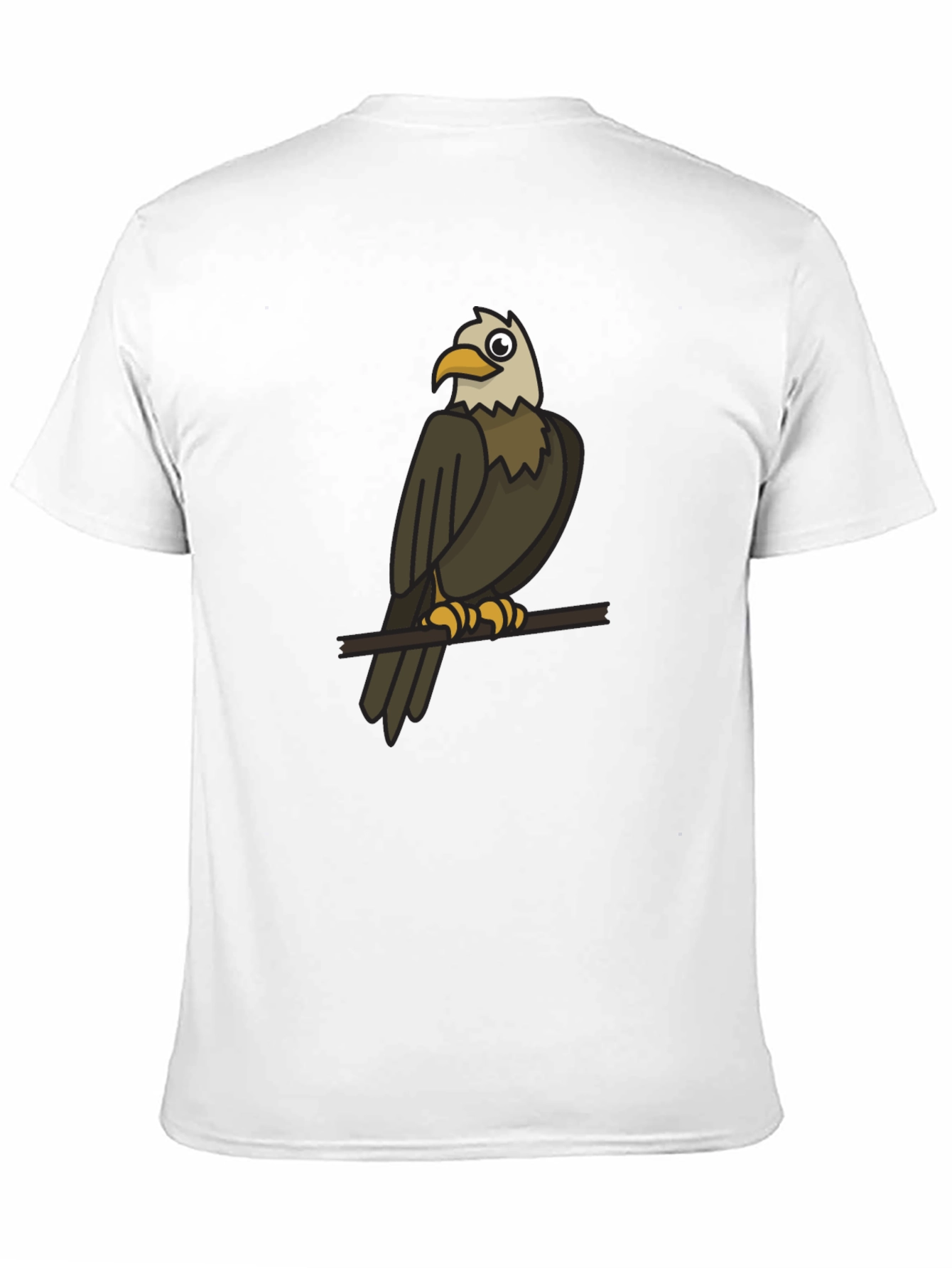 Eagle Graphic Print Black T-Shirt