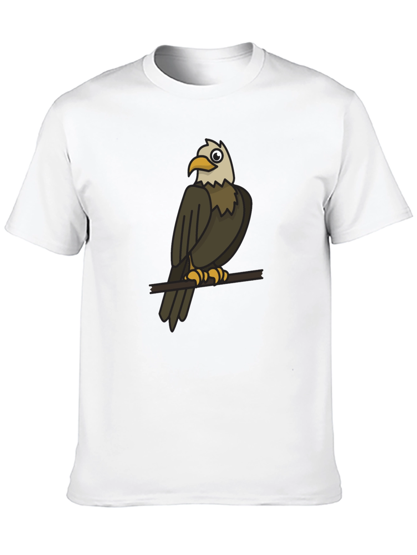 Eagle Graphic Print Black T-Shirt