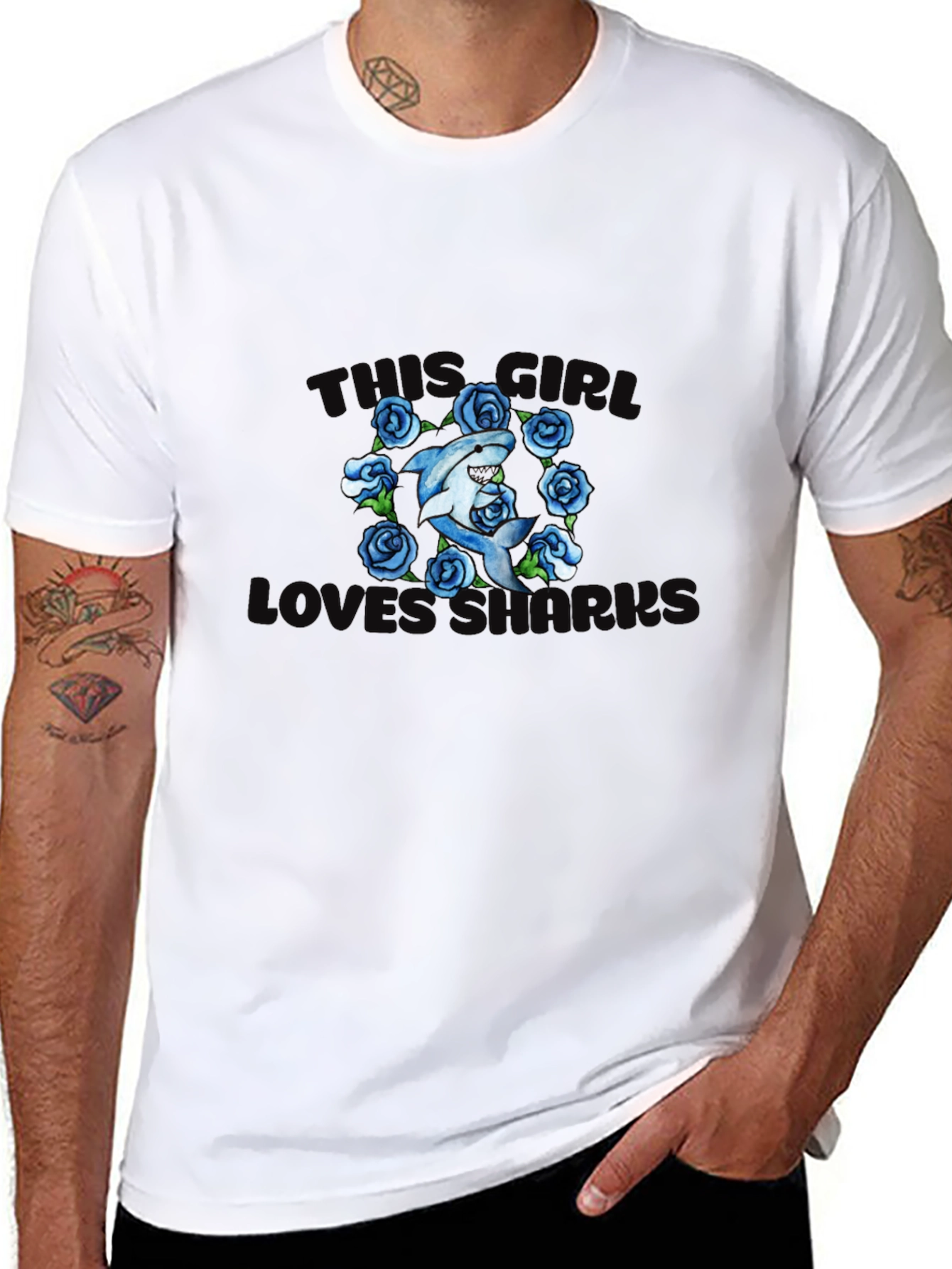 Shark Lover T-Shirt - This Girl Loves Sharks!