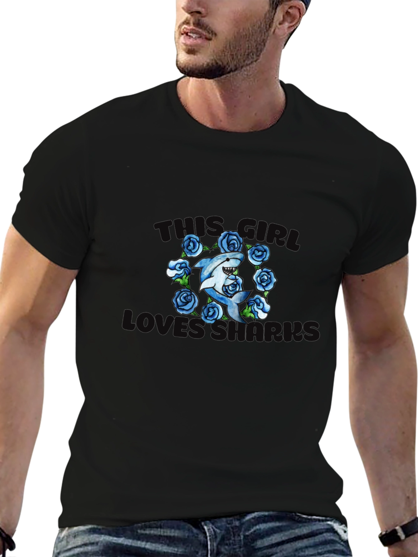 Shark Lover T-Shirt - This Girl Loves Sharks!