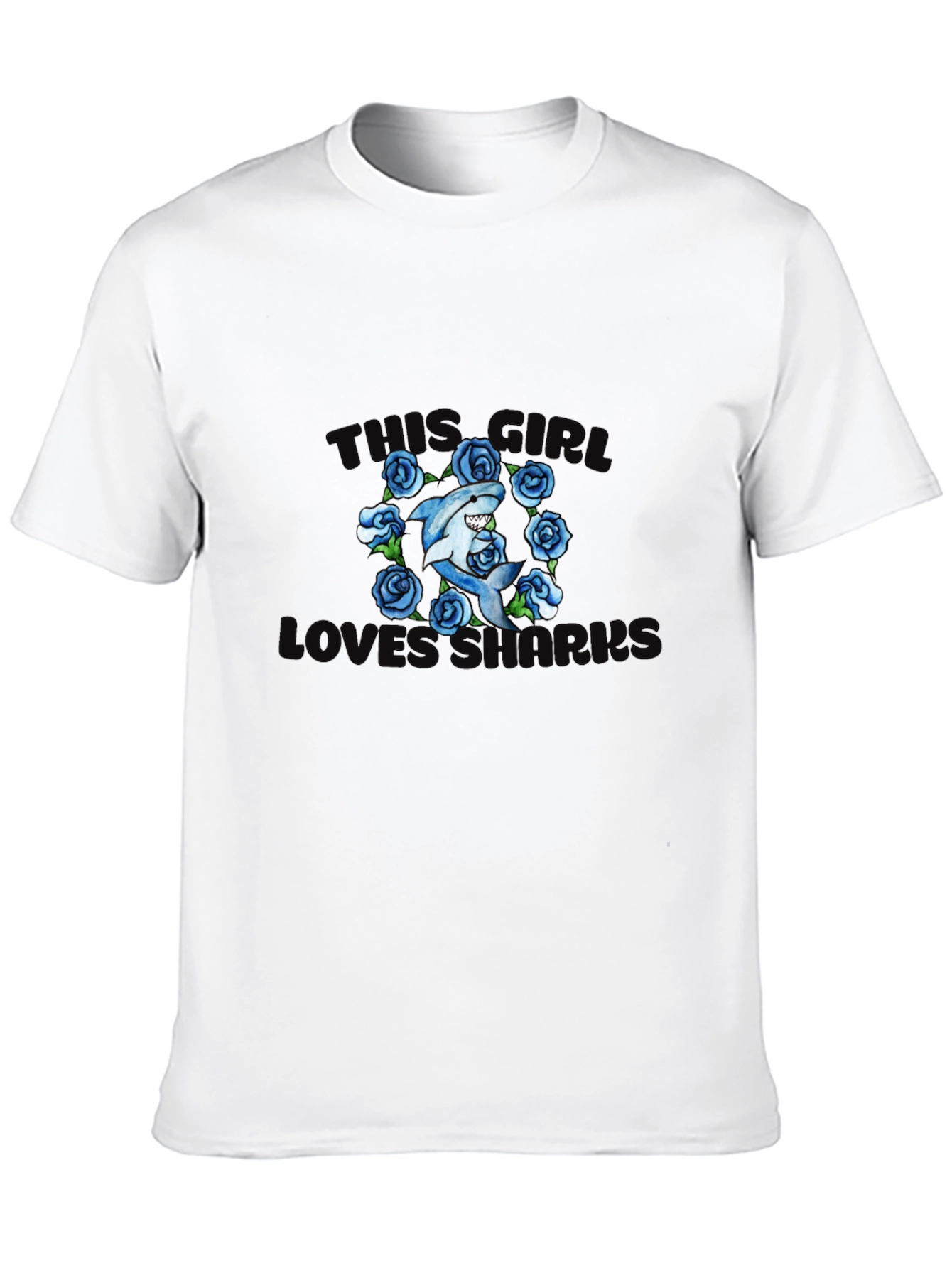 Shark Lover T-Shirt - This Girl Loves Sharks!