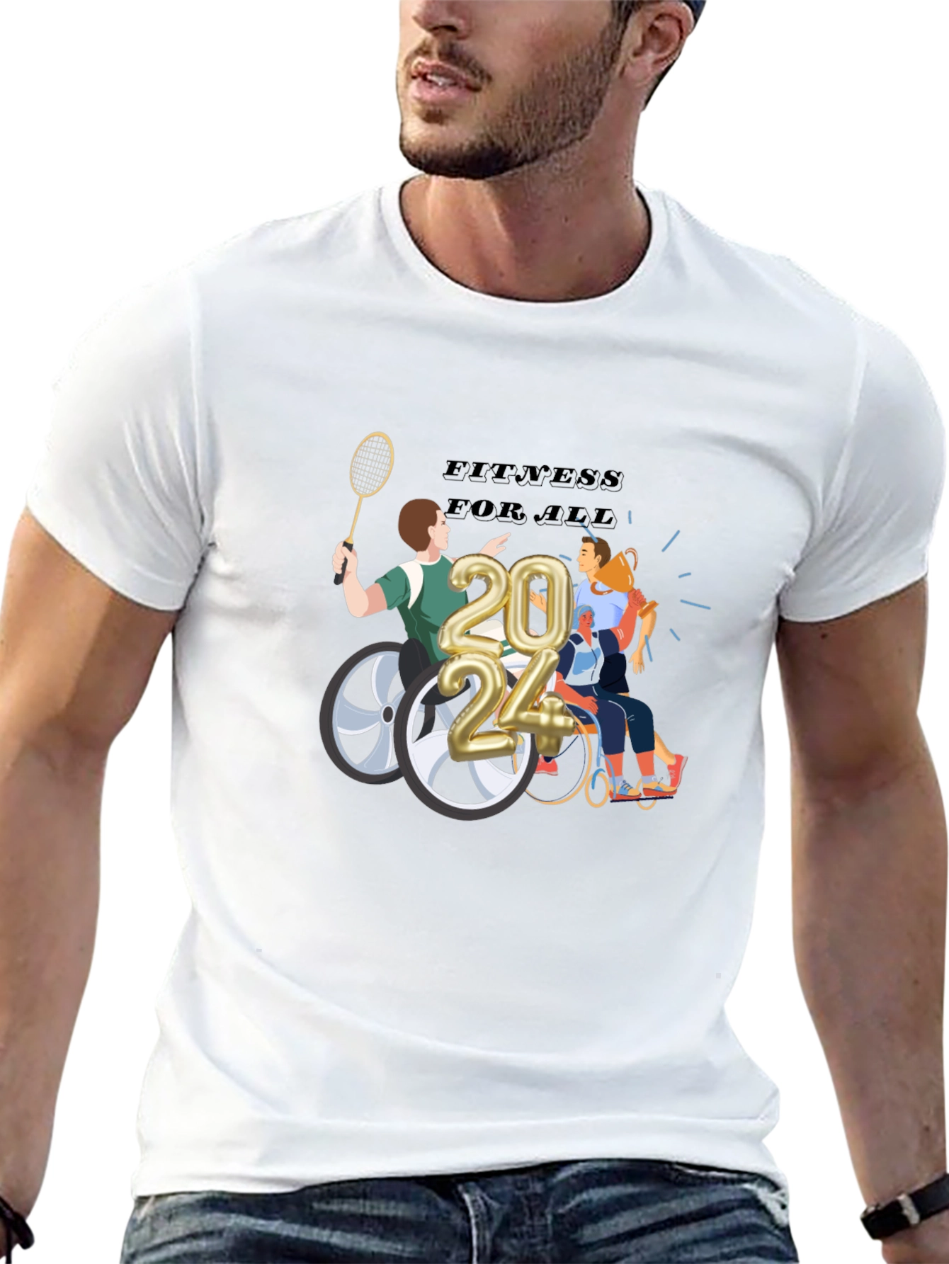 Fitness for All 2024 Graphic T-Shirt