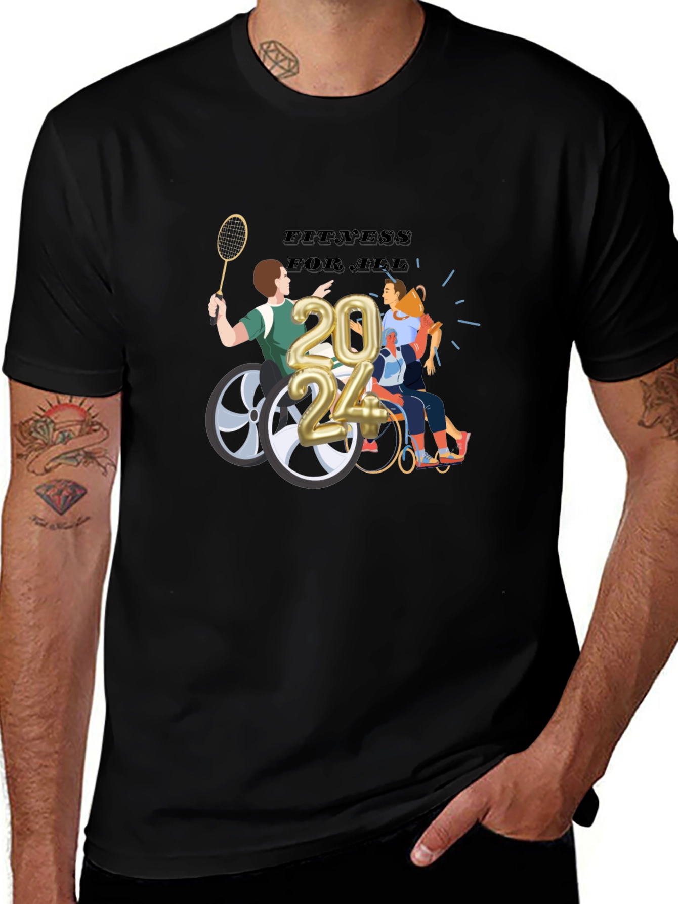 Fitness for All 2024 Graphic T-Shirt