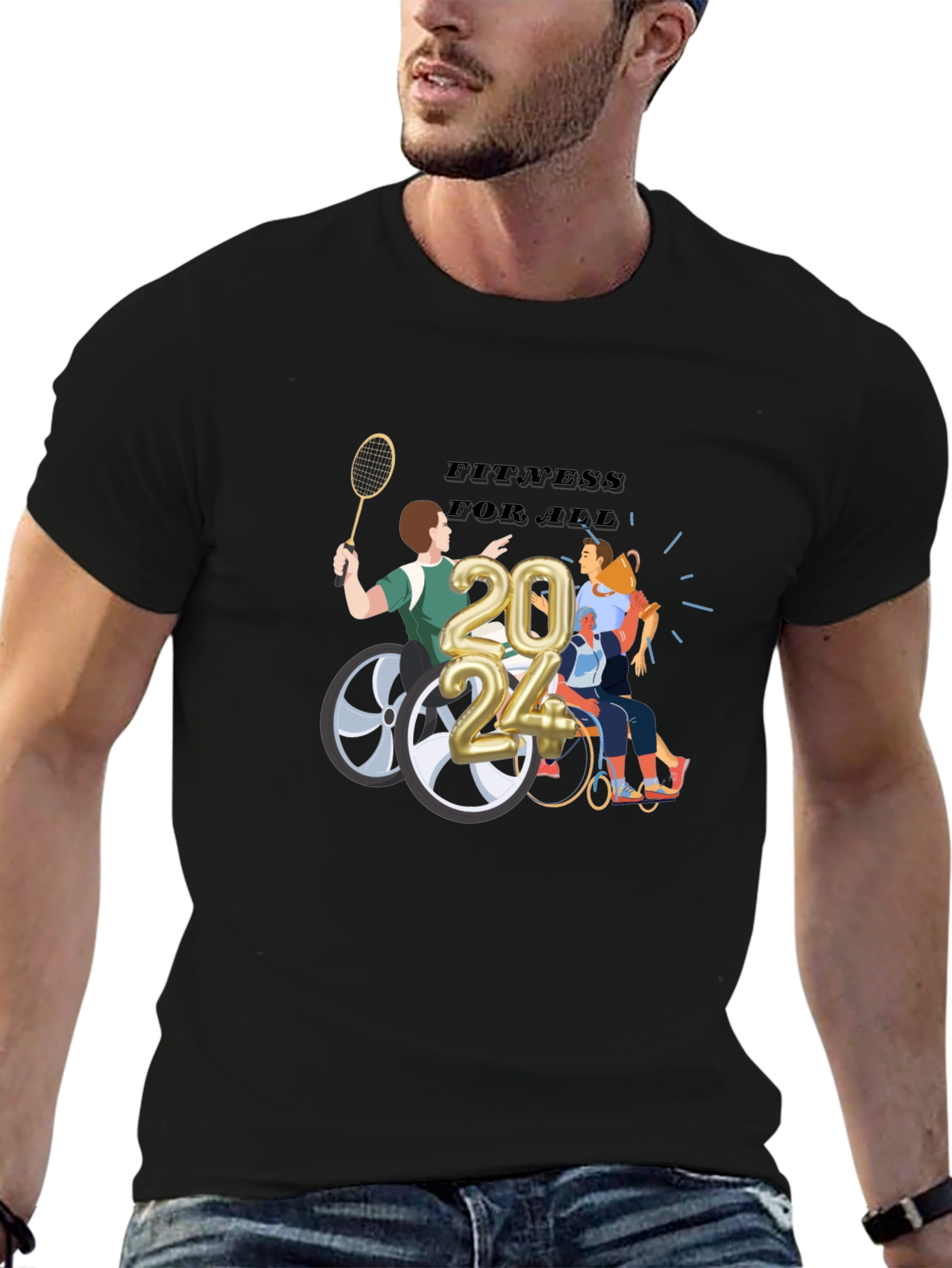 Fitness for All 2024 Graphic T-Shirt