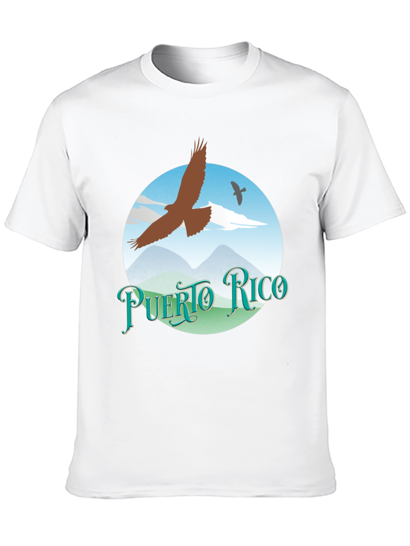 Puerto Rico Eagle Graphic Tee - Black
