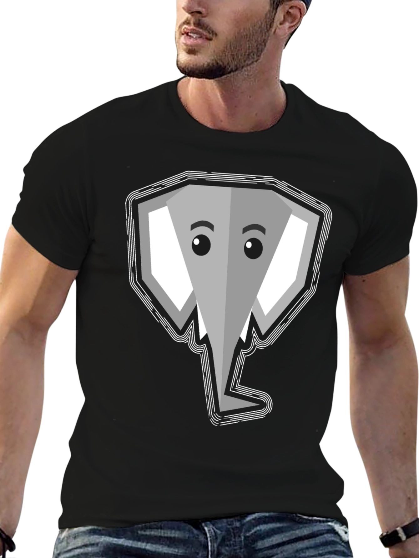Elephant Graphic Tee - Modern Style