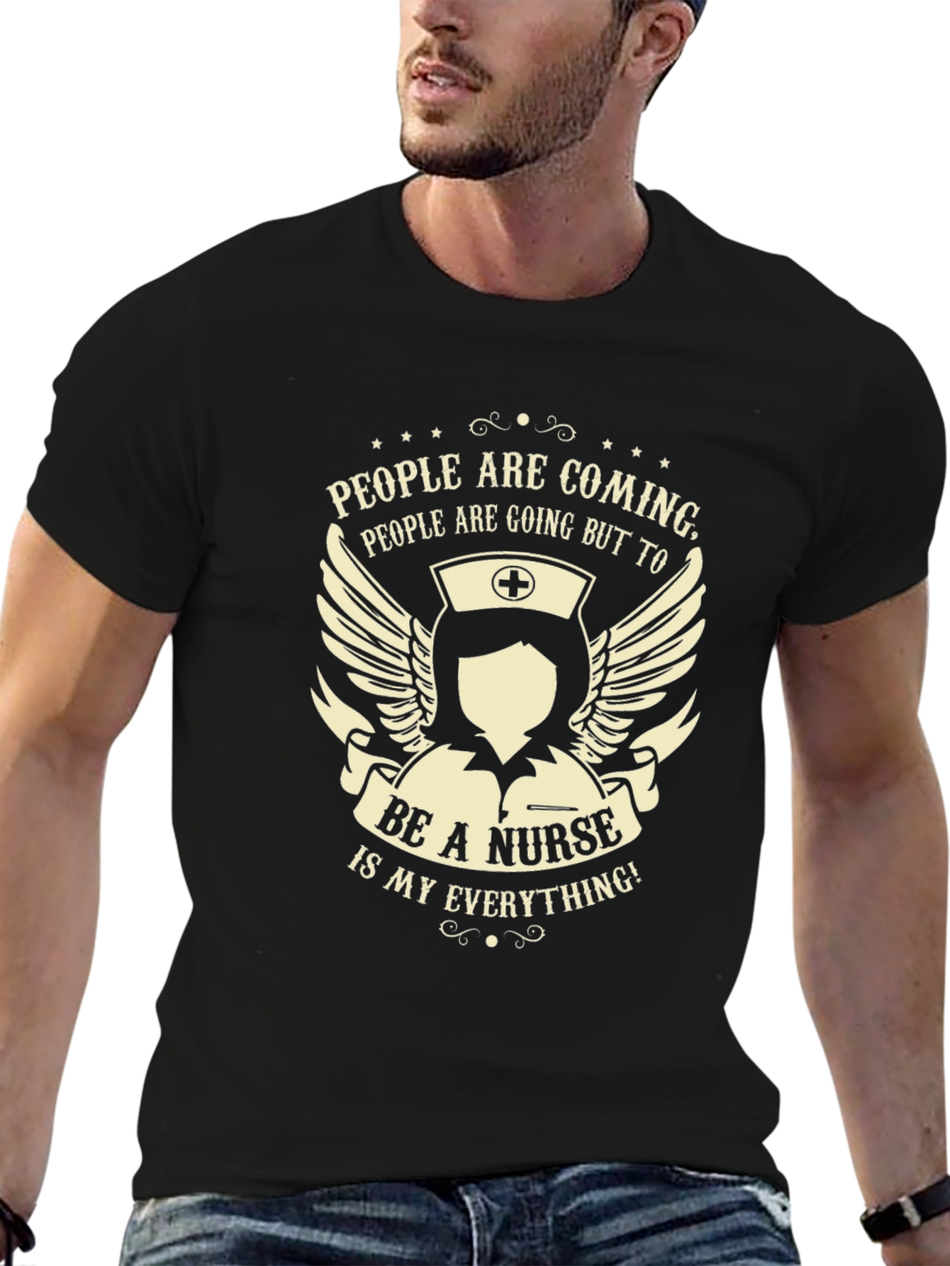 Nurse Pride Graphic T-Shirt - Black