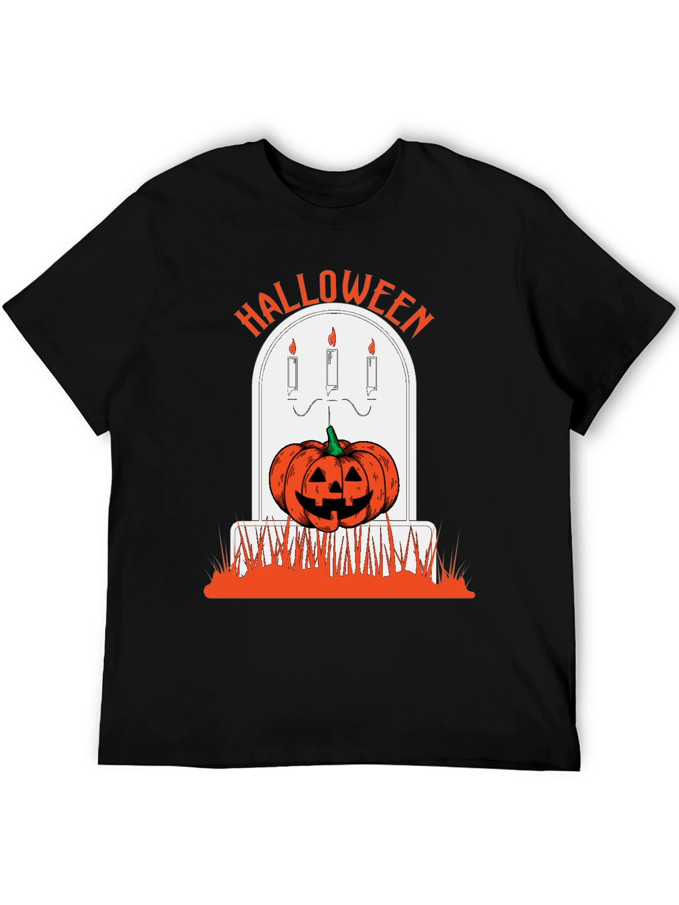Halloween Pumpkin Tombstone Graphic Tee