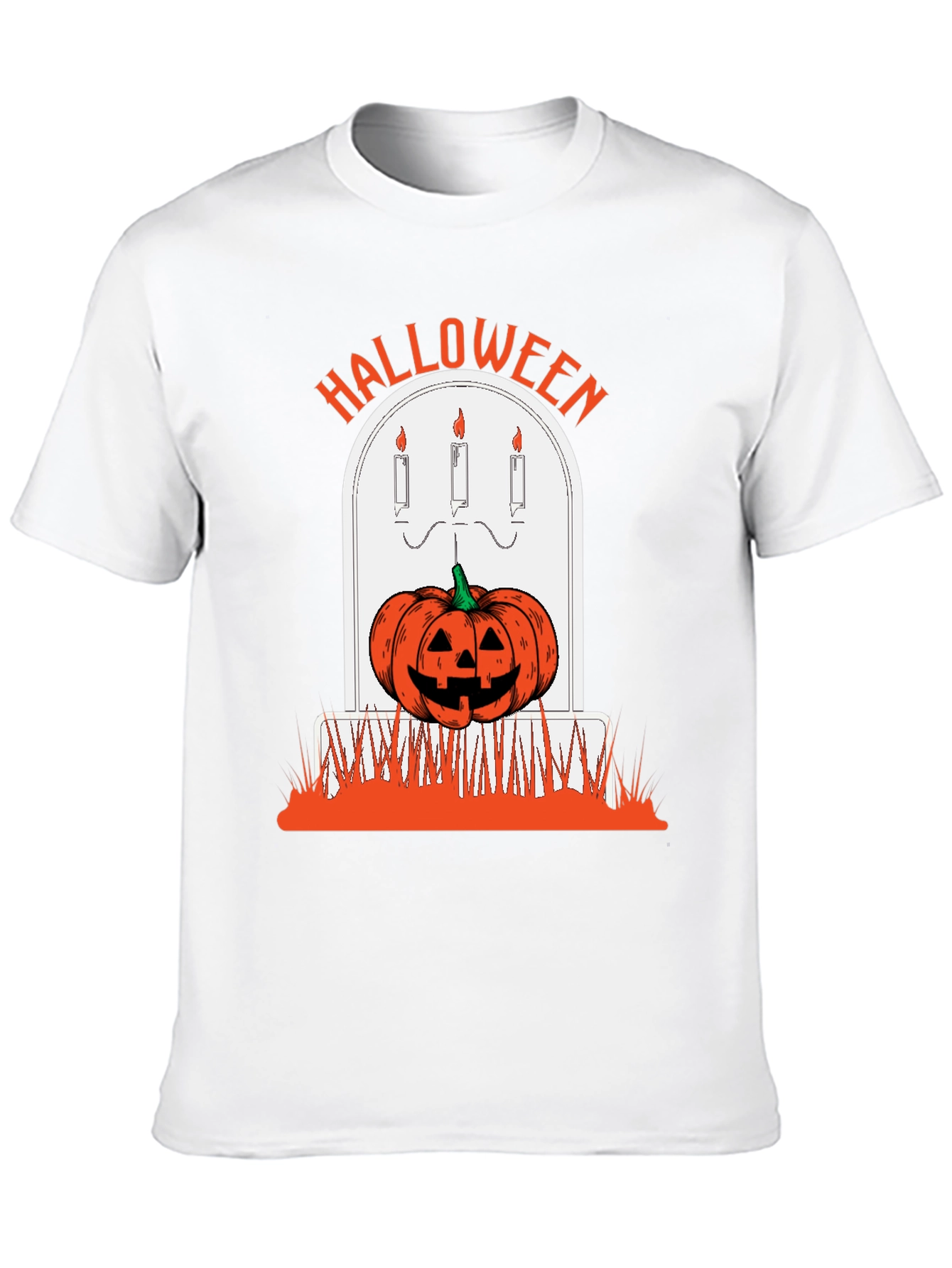 Halloween Pumpkin Tombstone Graphic Tee