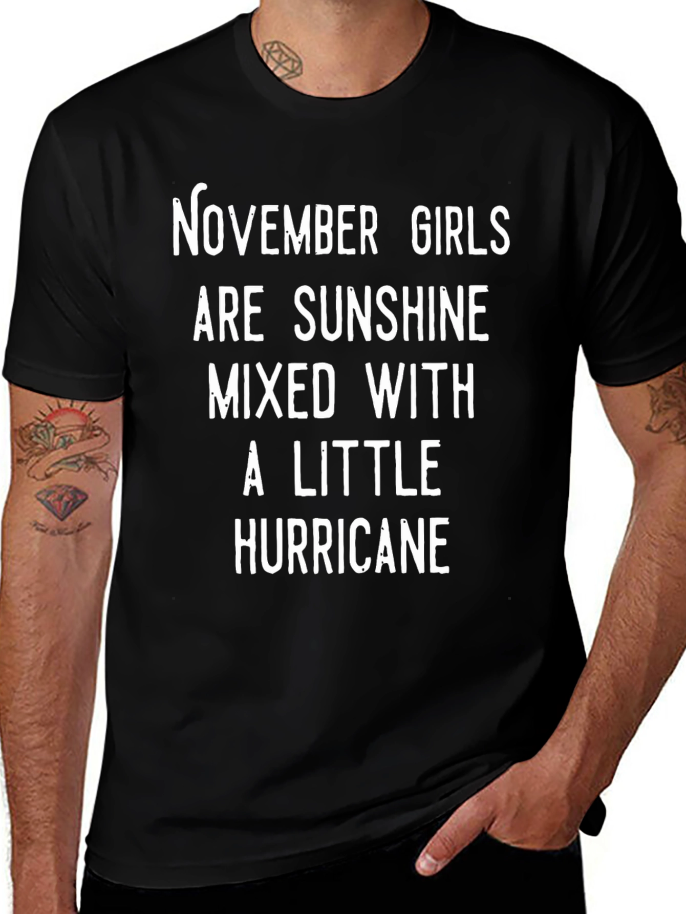November Girl Sunshine Hurricane Graphic Tee
