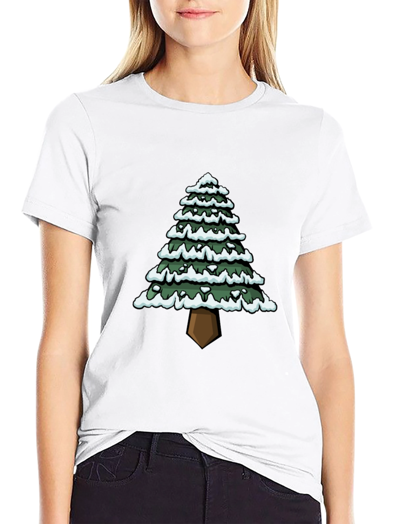 Christmas Tree Graphic Tee - Holiday Style