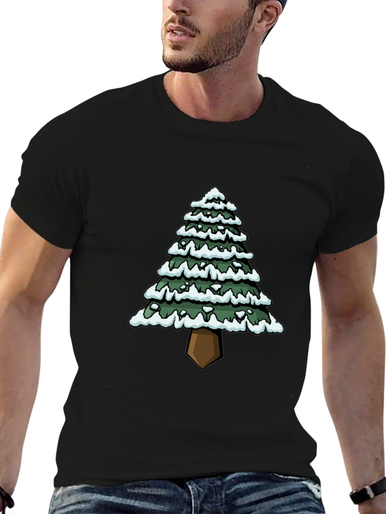 Christmas Tree Graphic Tee - Holiday Style