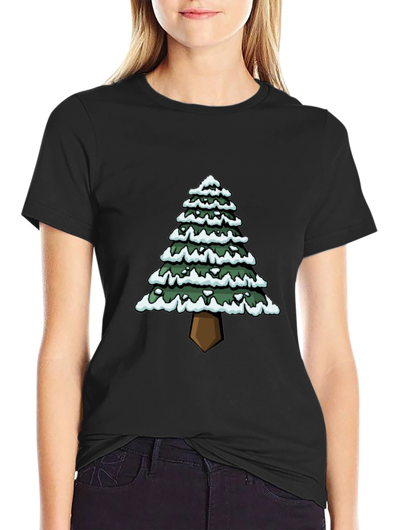 Christmas Tree Graphic Tee - Holiday Style