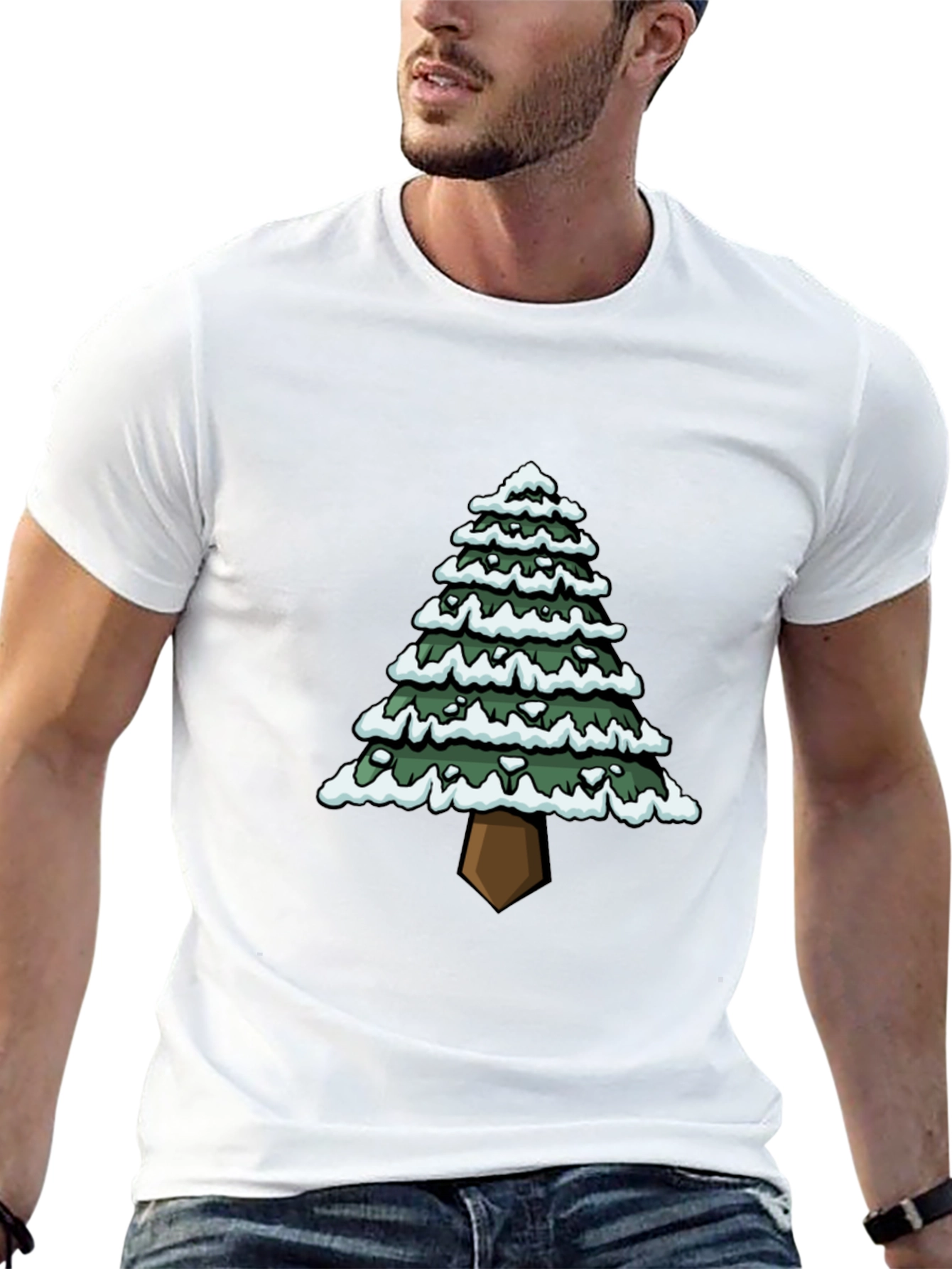 Christmas Tree Graphic Tee - Holiday Style