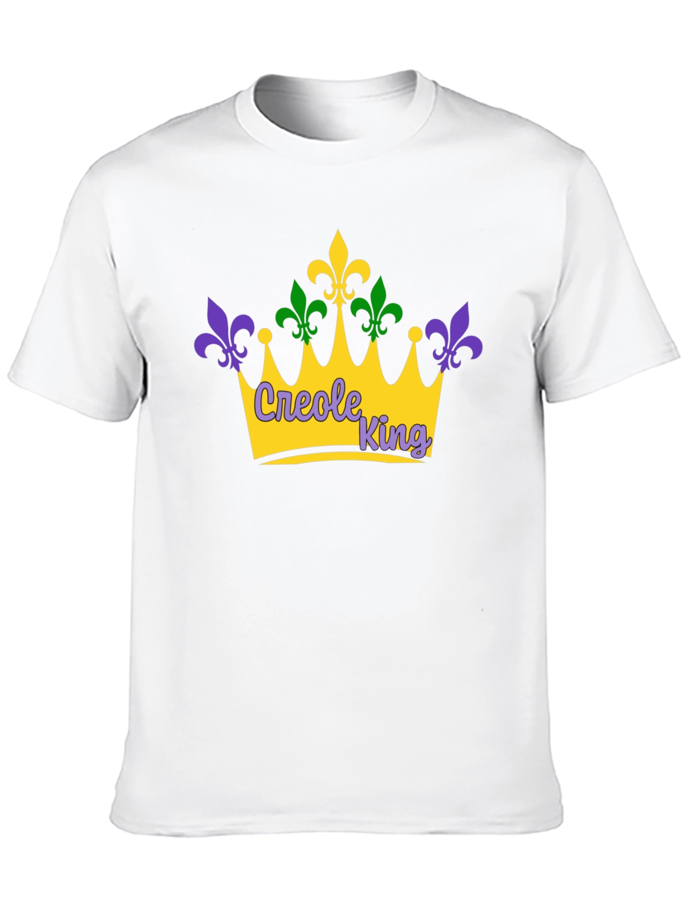 Creole King Mardi Gras Crown T-Shirt
