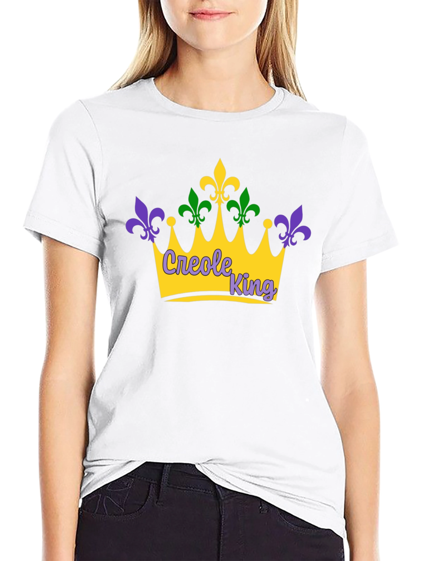 Creole King Mardi Gras Crown T-Shirt