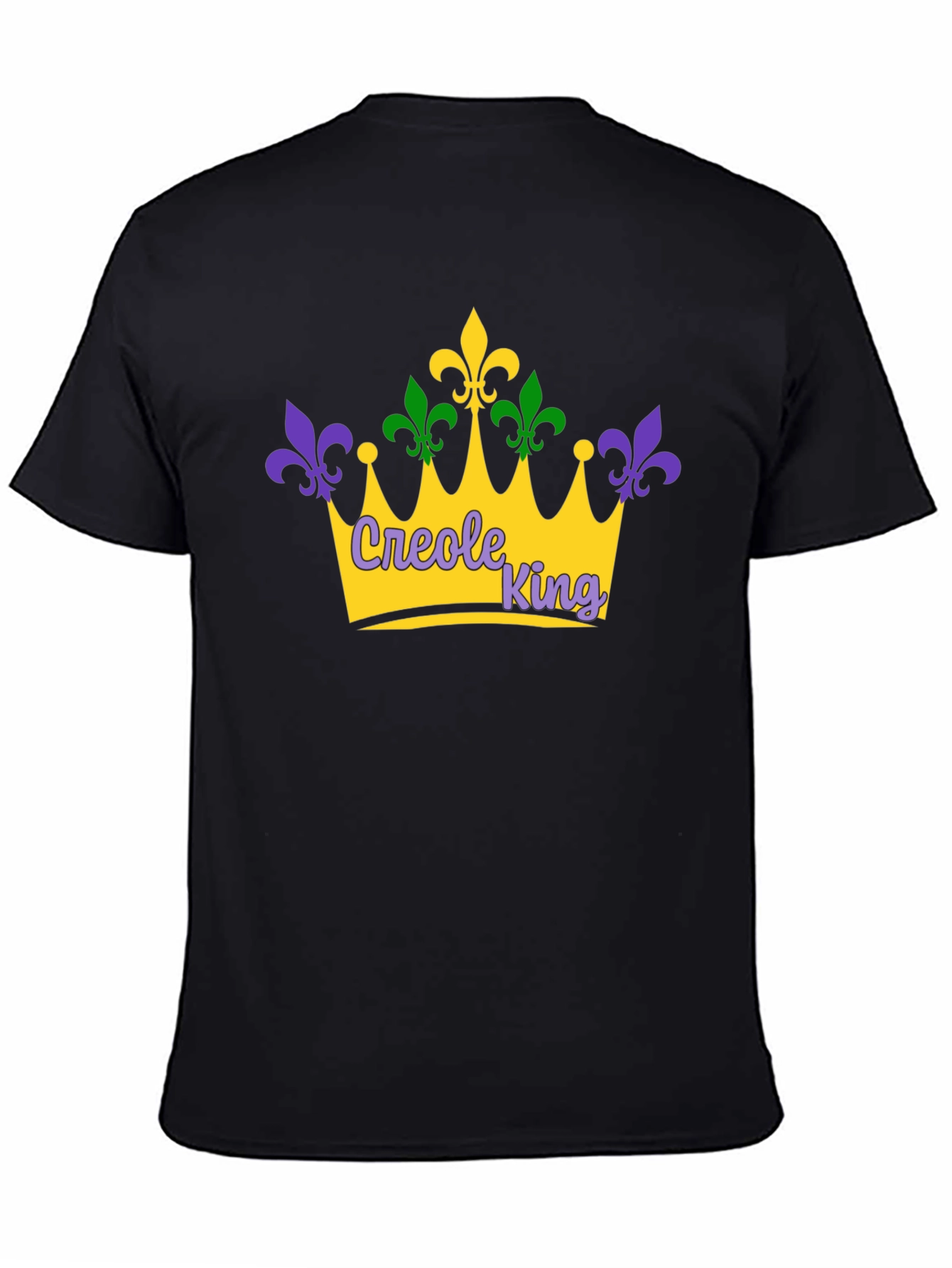 Creole King Mardi Gras Crown T-Shirt