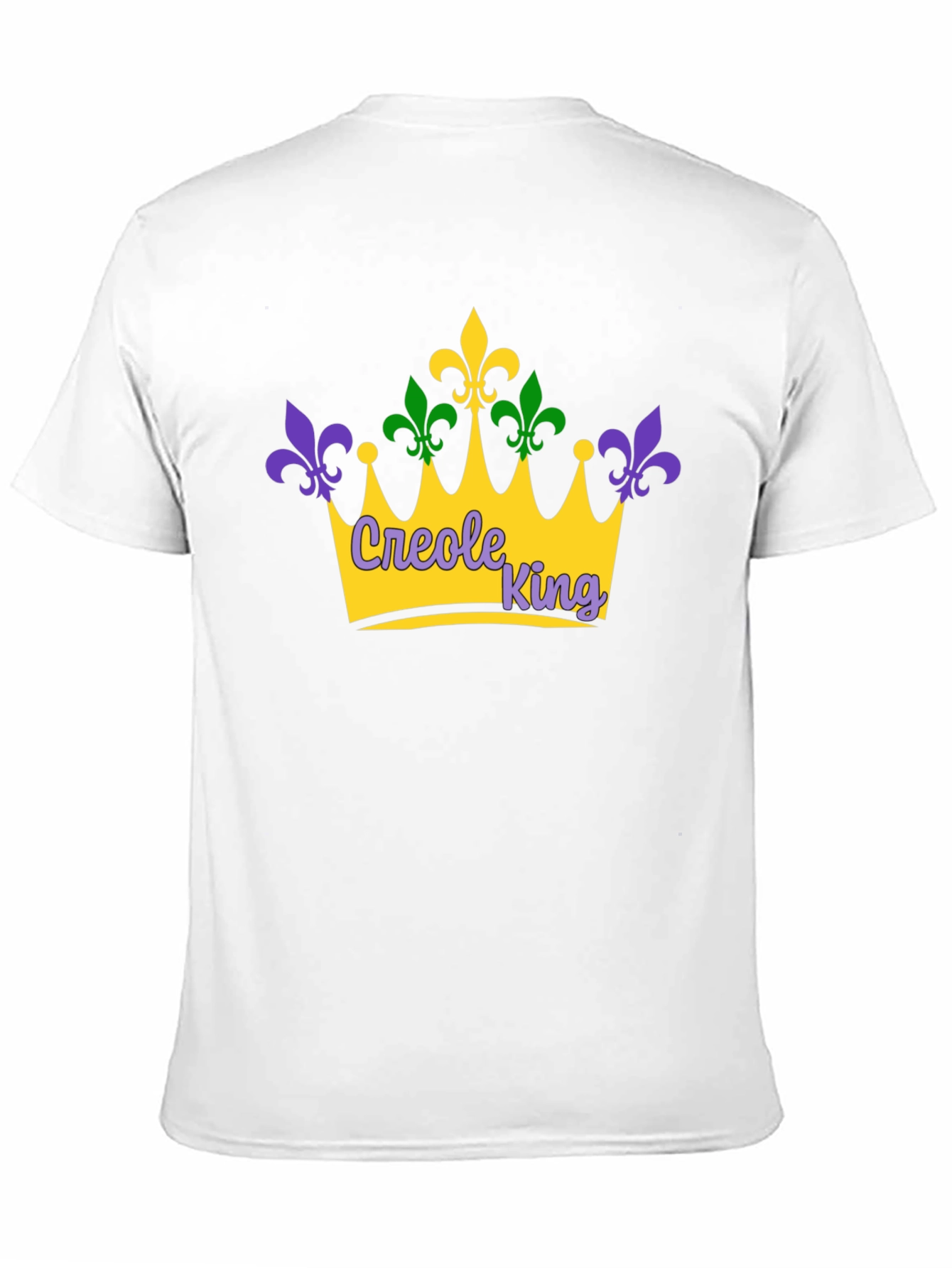 Creole King Mardi Gras Crown T-Shirt