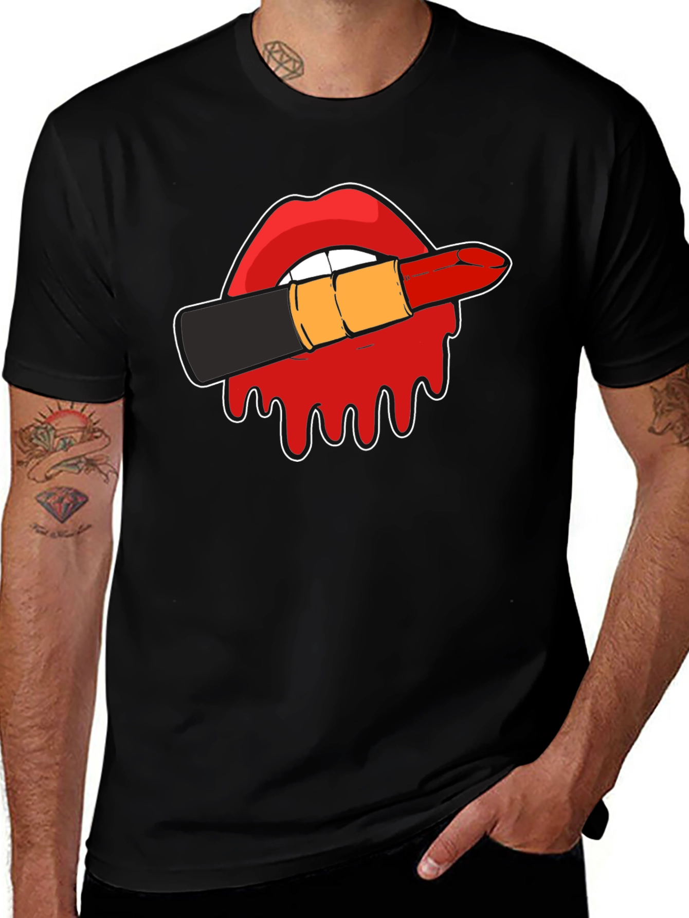 Lipstick Kiss Graphic Tee