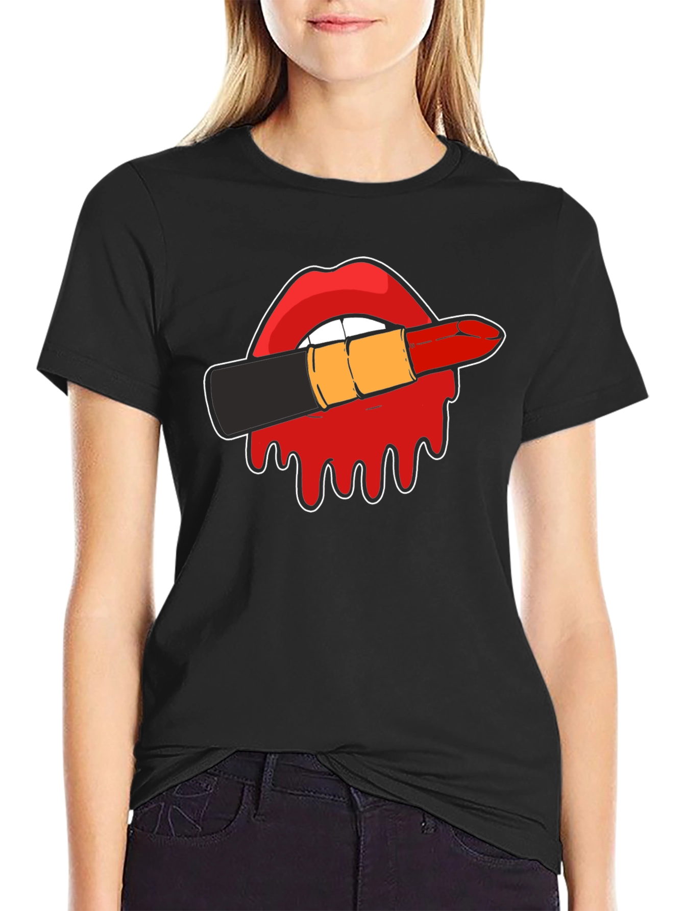 Lipstick Kiss Graphic Tee