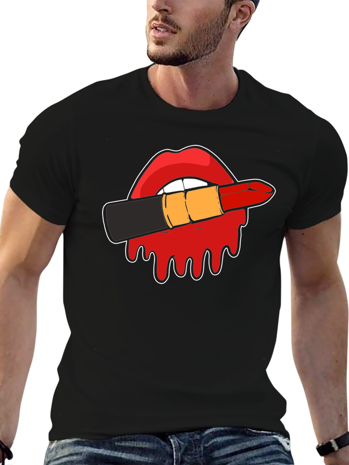 Lipstick Kiss Graphic Tee