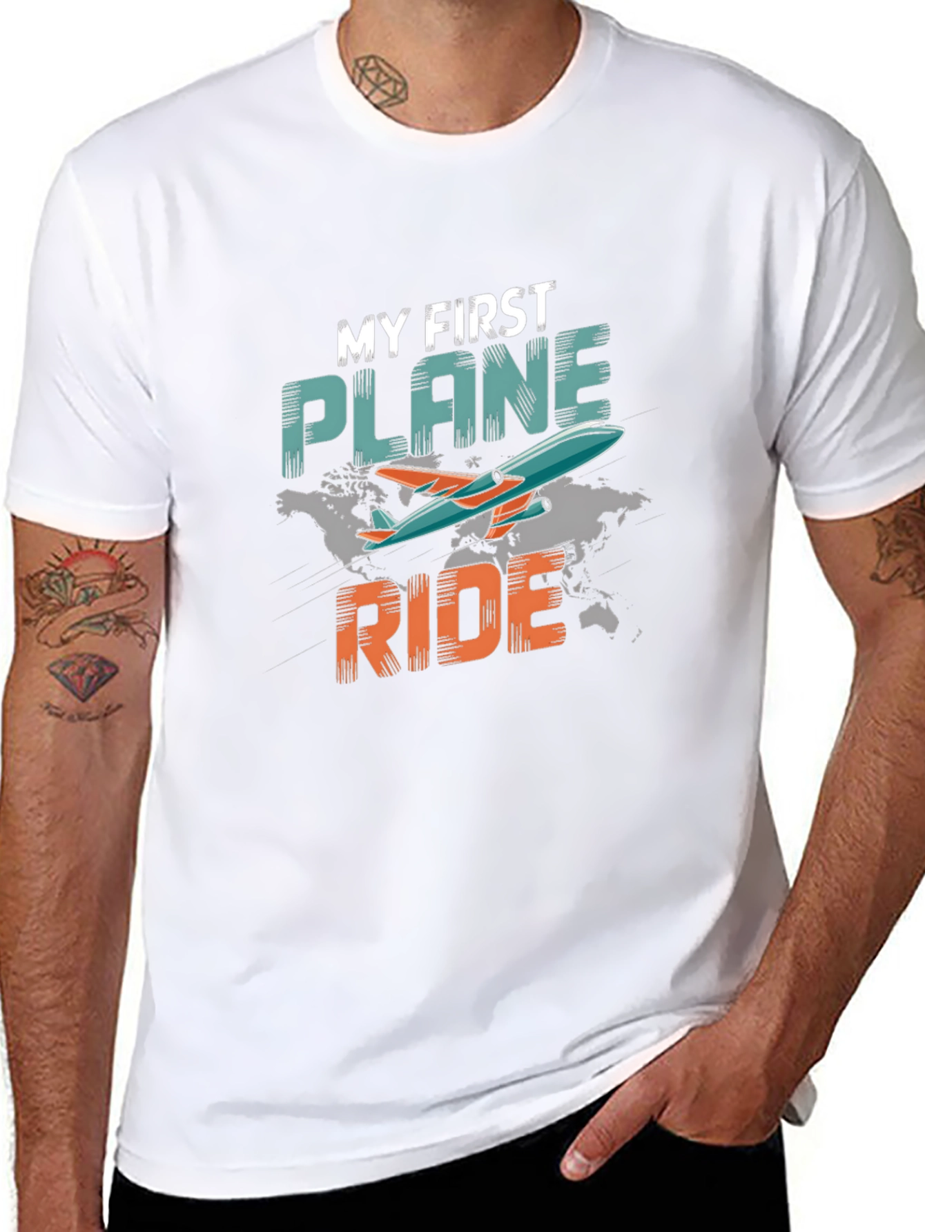My First Plane Ride Graphic Tee - Aviation T-Shirt